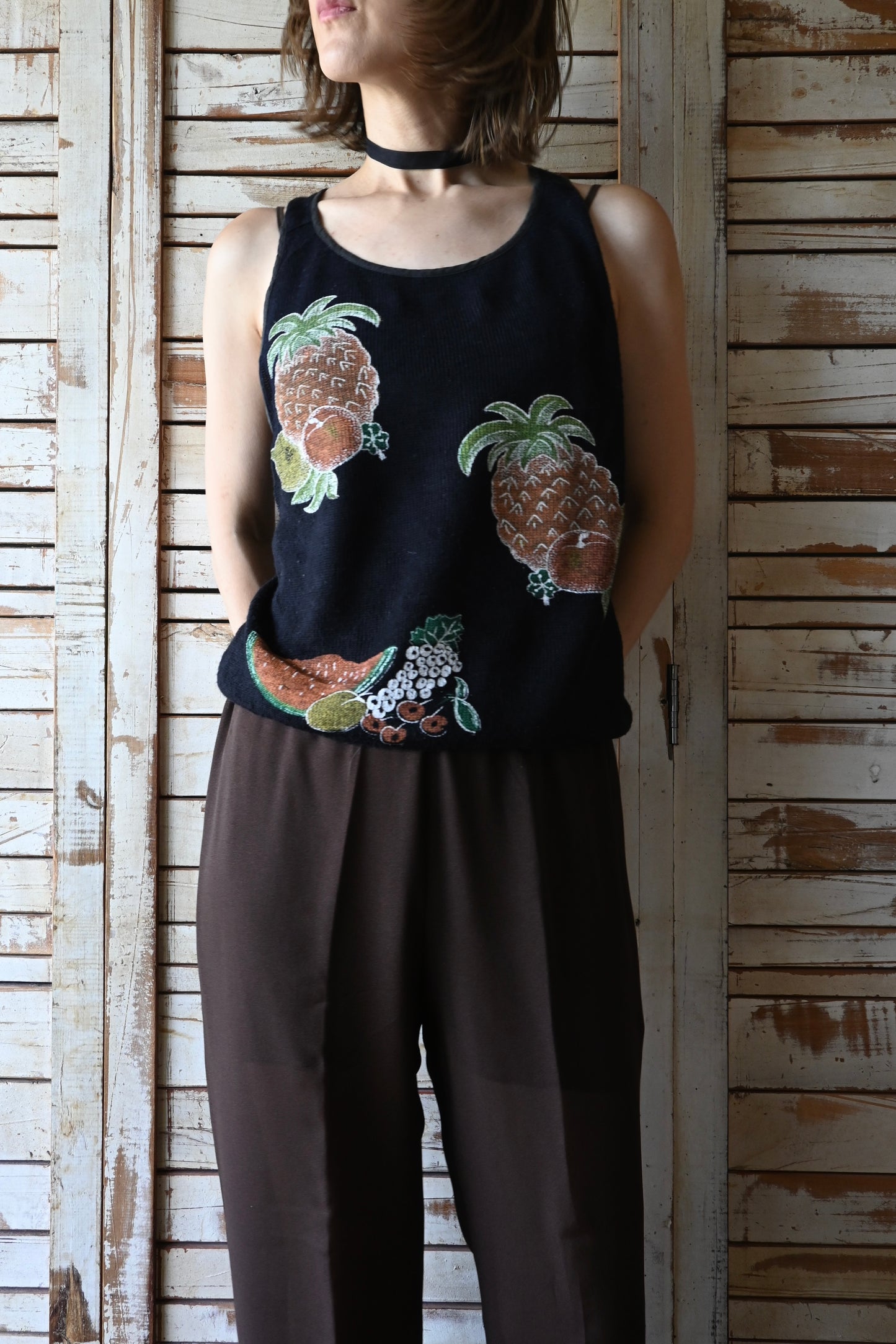 Fruits Knit/BLACK