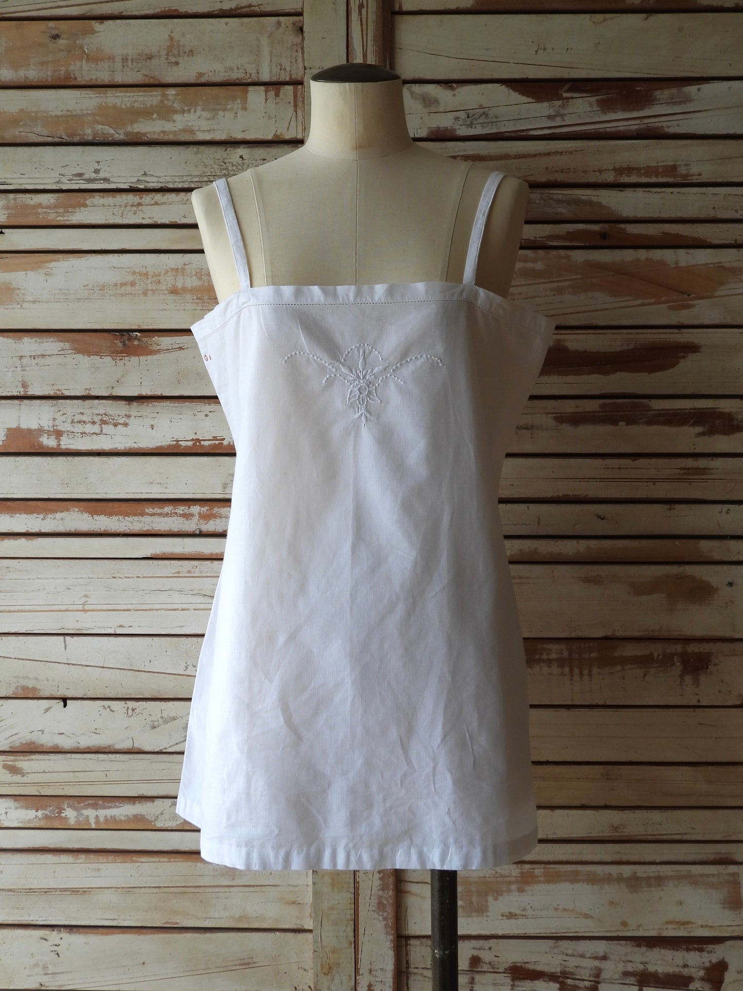 French embroidery camisole/WHITE