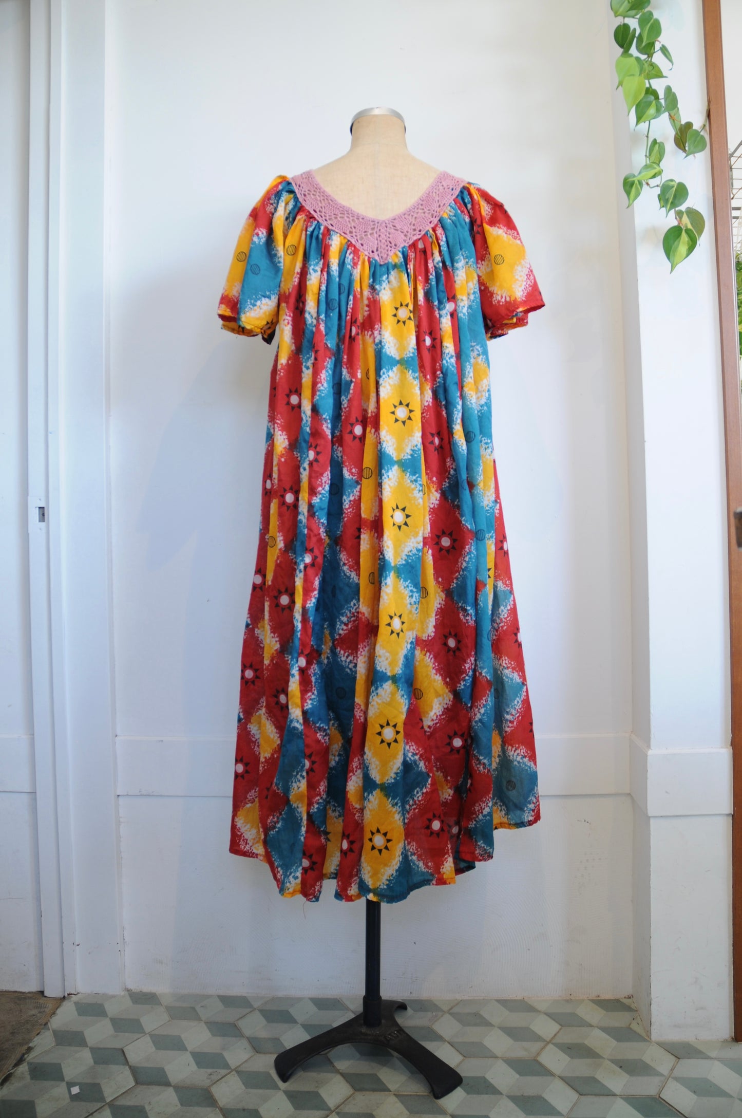 Pattern dress/MULTI