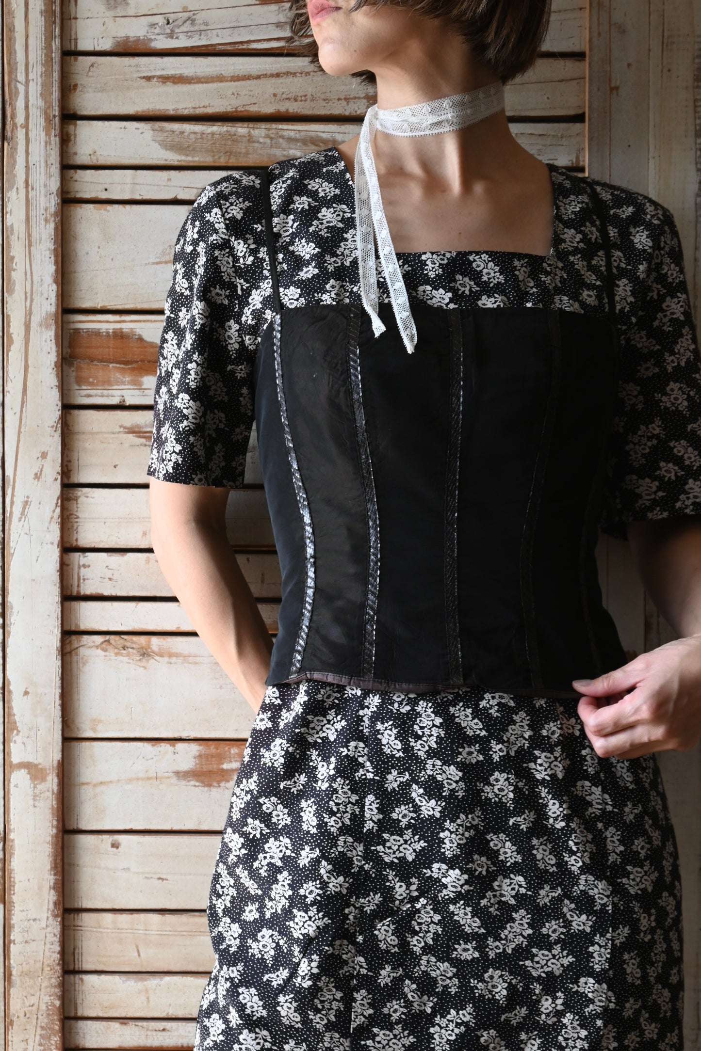 Bustier/DARK BROWN