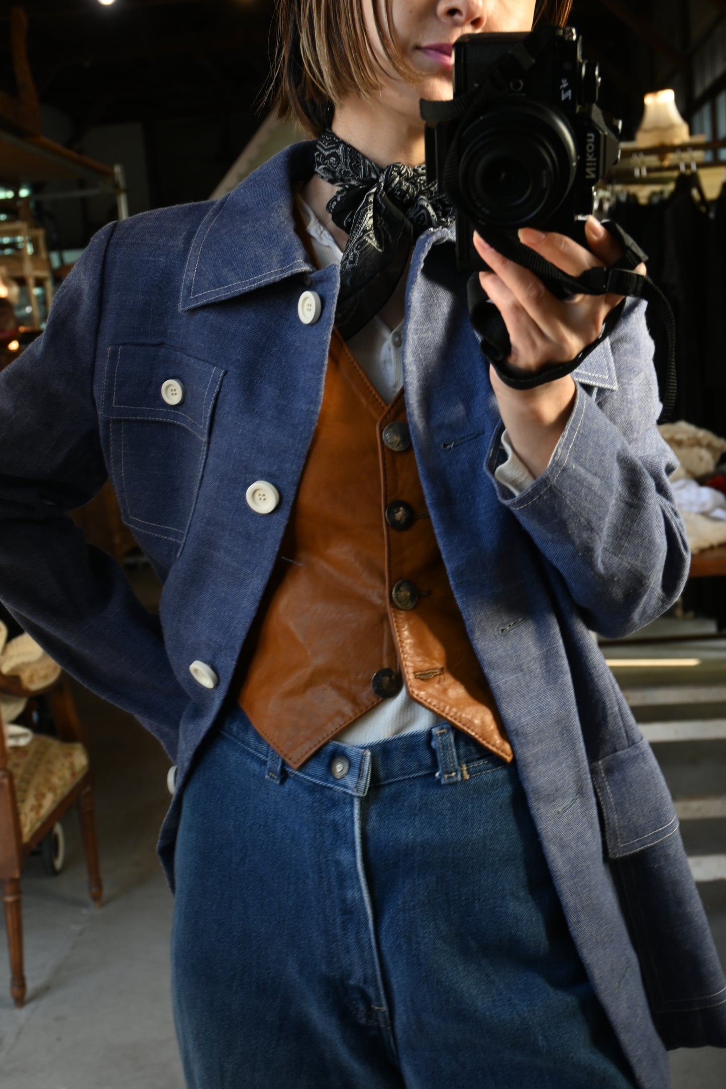 "Boulder Leather Design" Vest