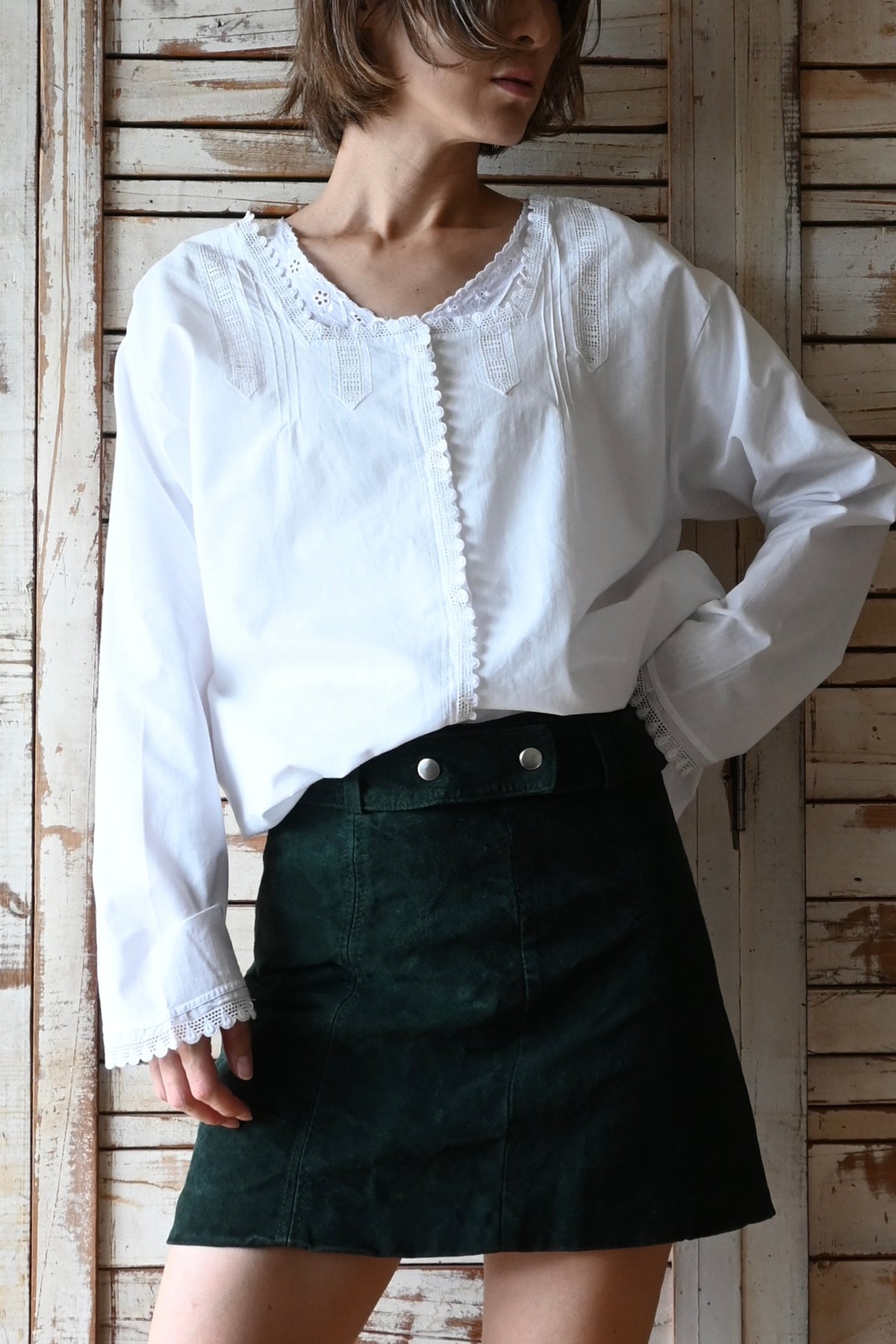EURO Underwear knit top/IVORY