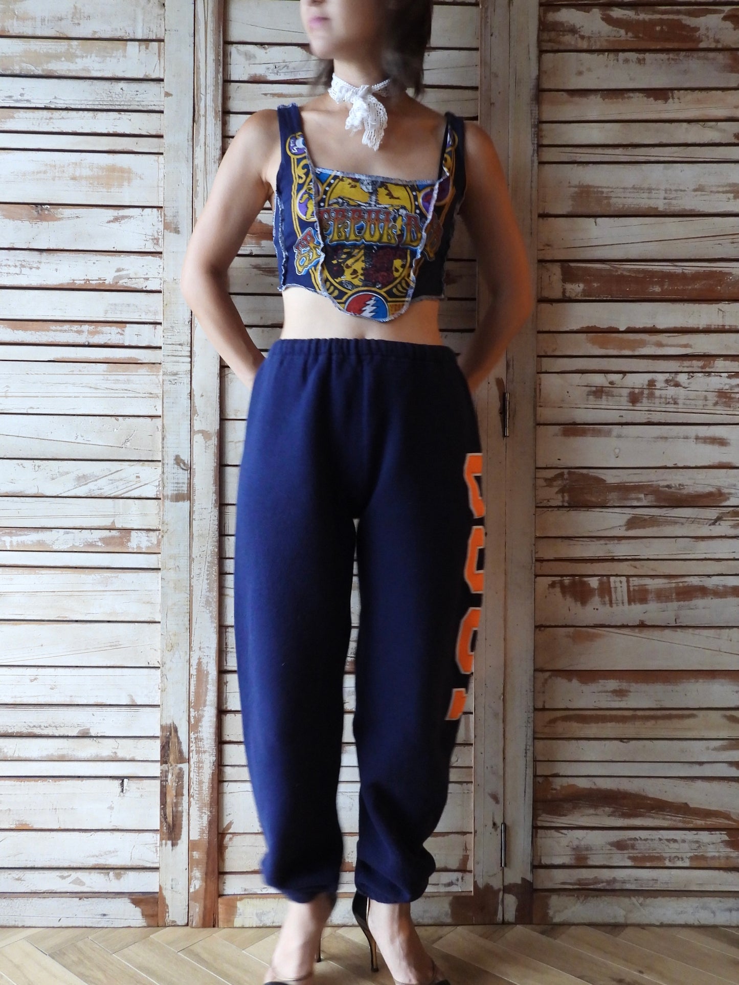 Reworked corset top/GREATFUL DEAD