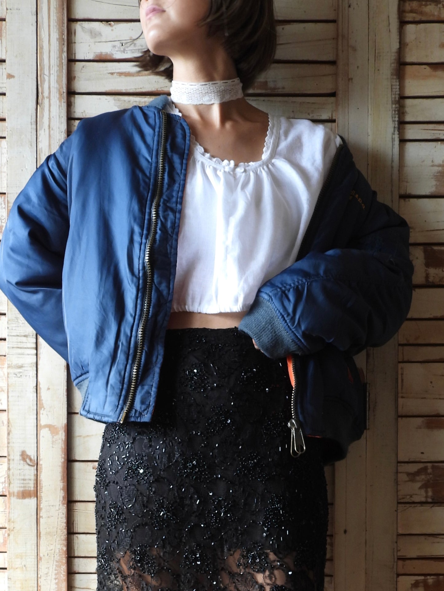 French work blouson/NAVY