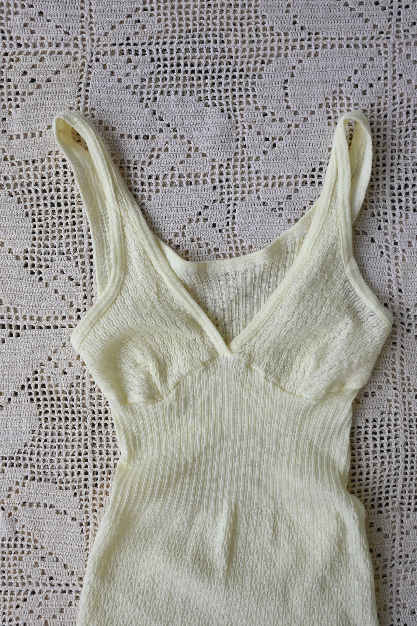 EURO Cotton camisole/Lemon