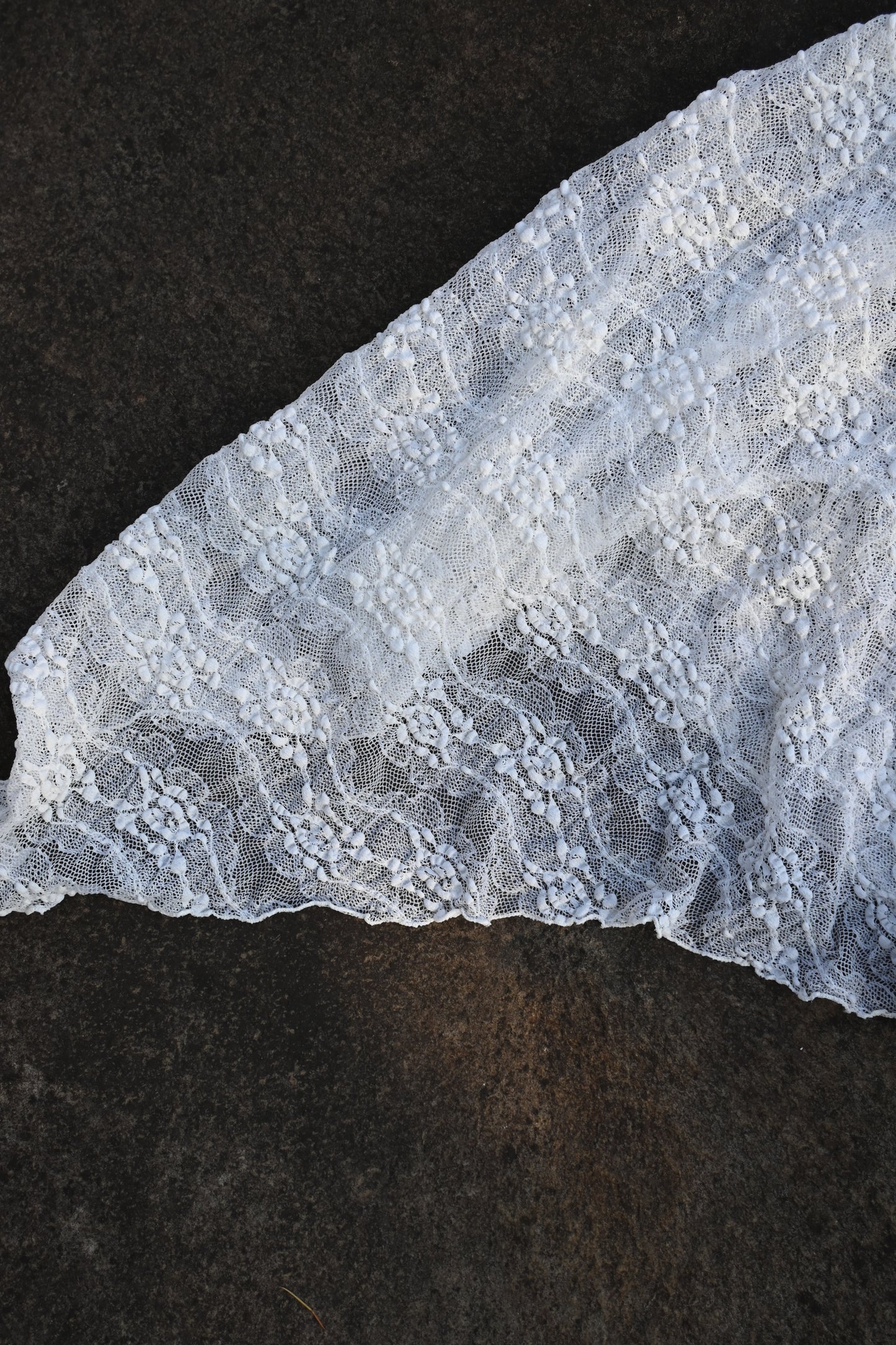 Lace shawl/IVORY