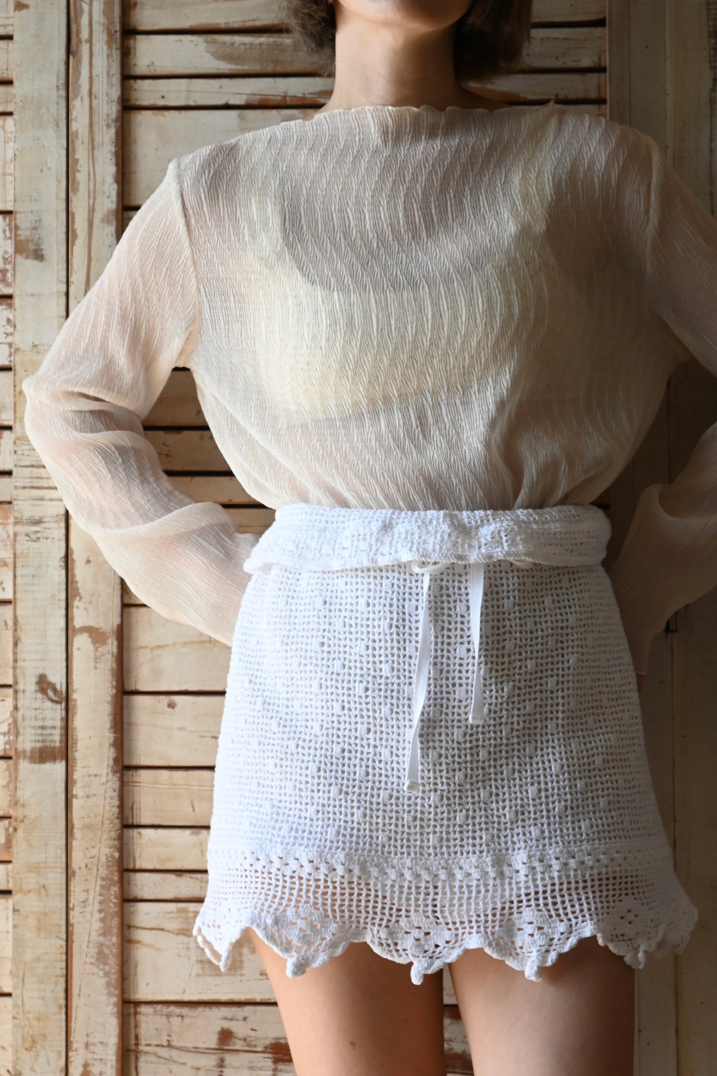 Crochet lace wrap/PONMOSIR
