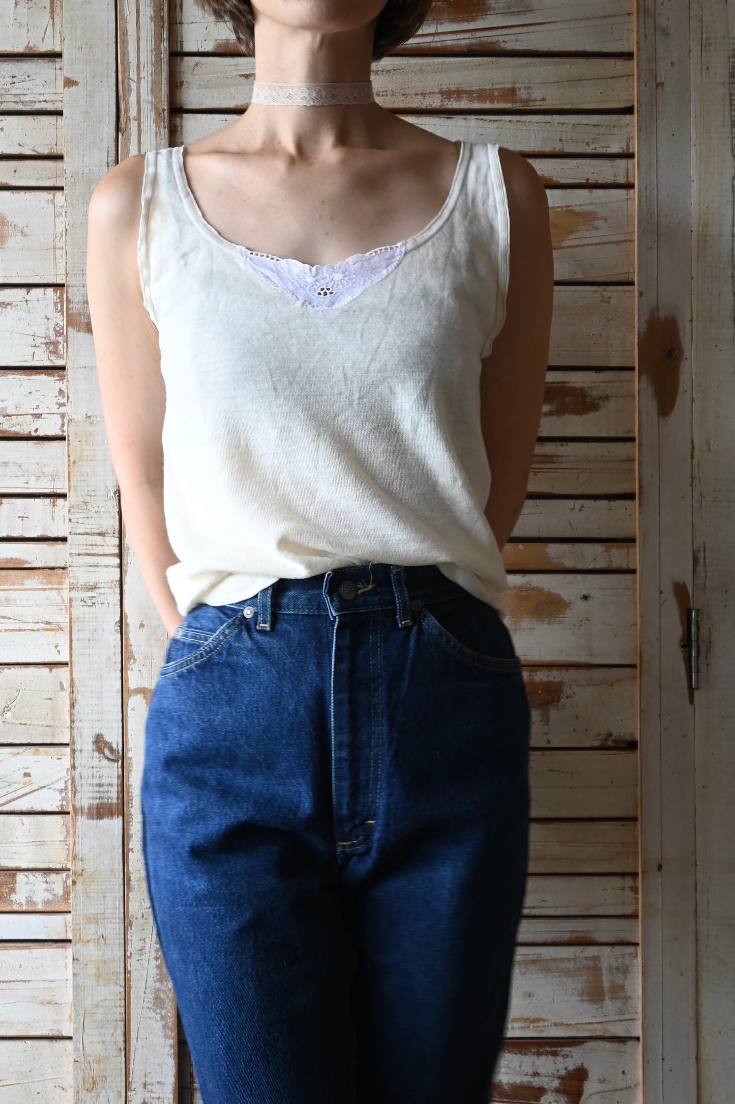 EURO Underwear knit top/IVORY