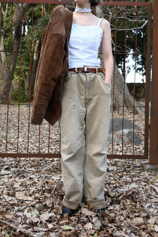 "BIG JOHN"FIESTA Corduroy pants/BEIGE