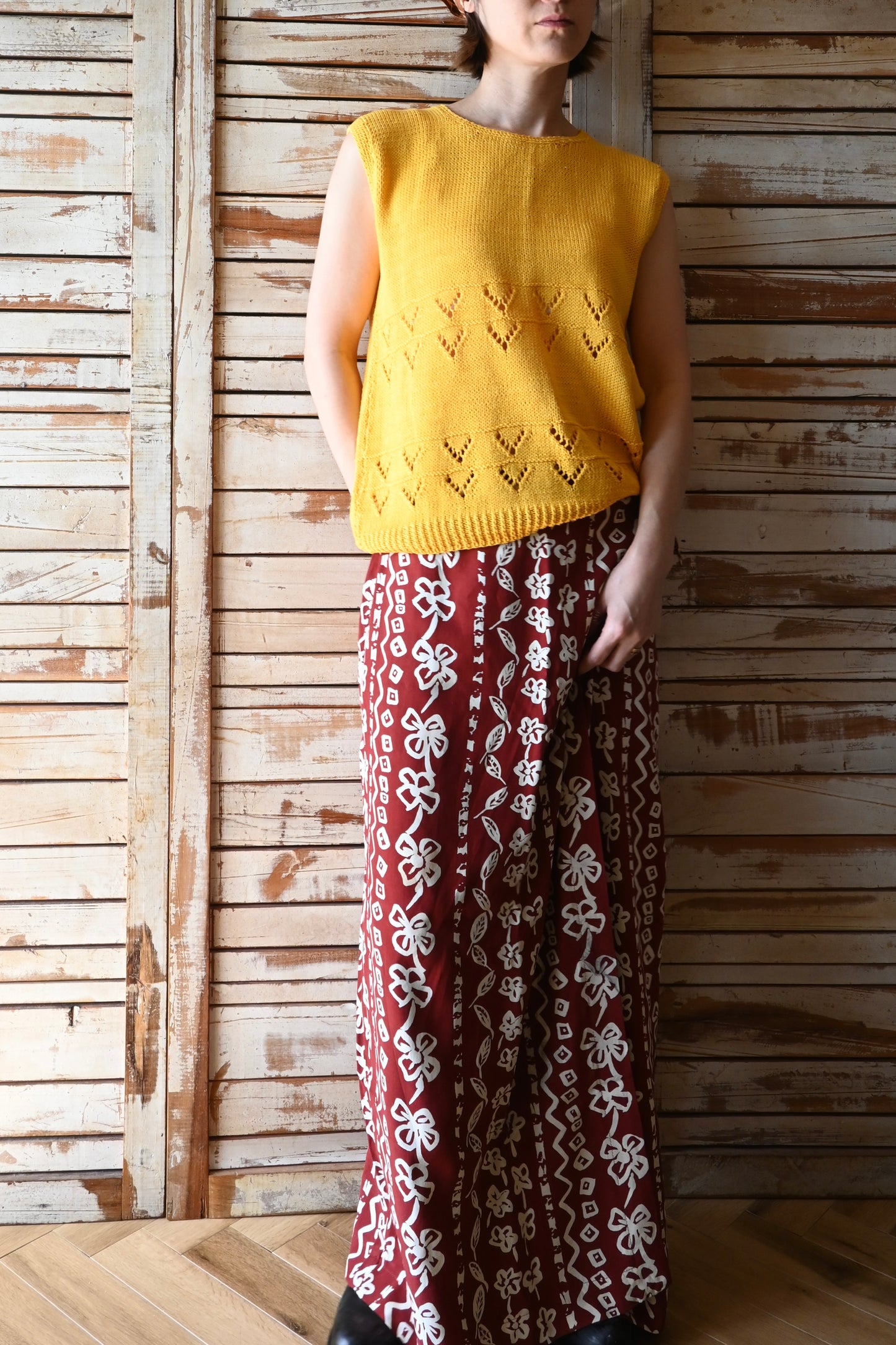 N/S Knit/YELLOW