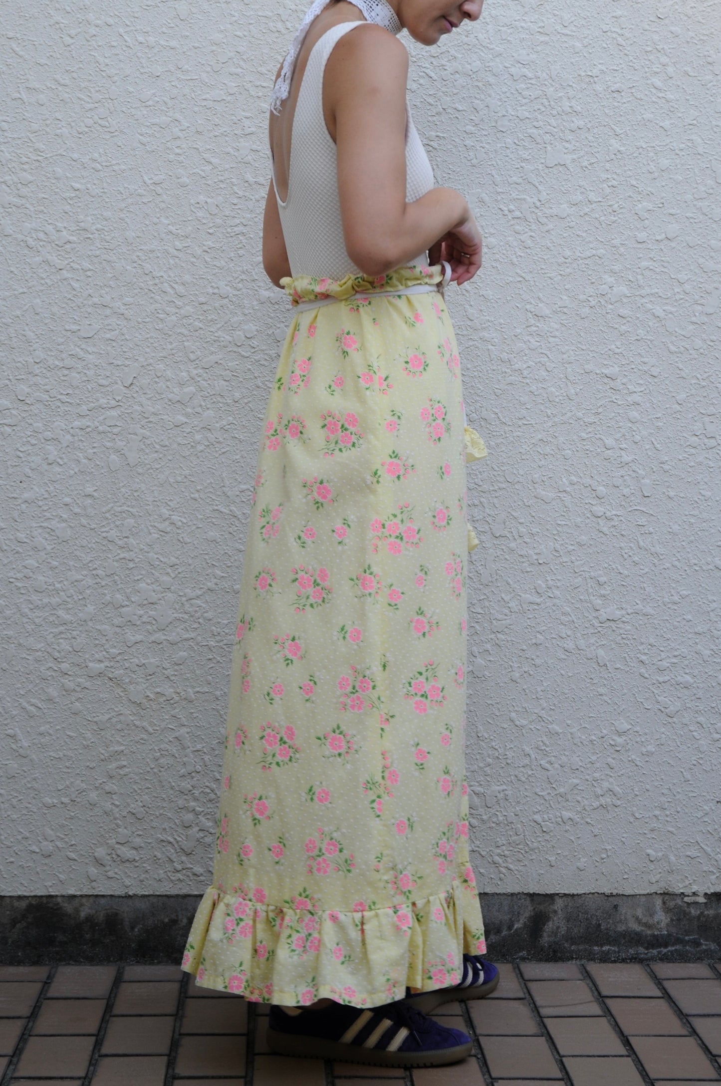 Flower pattern skirt/PONMOSIR