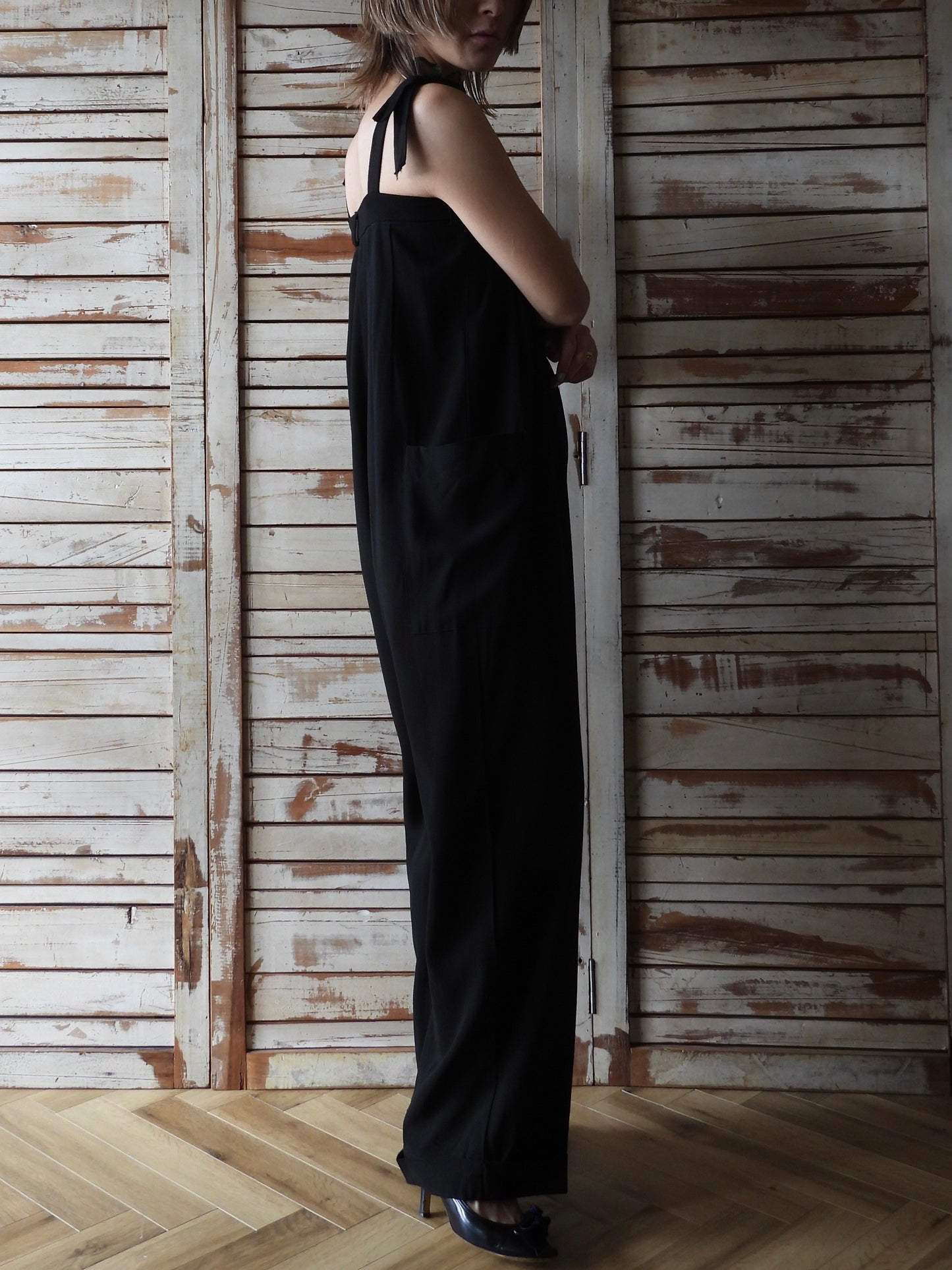 N/S Black jumpsuit/BLACK