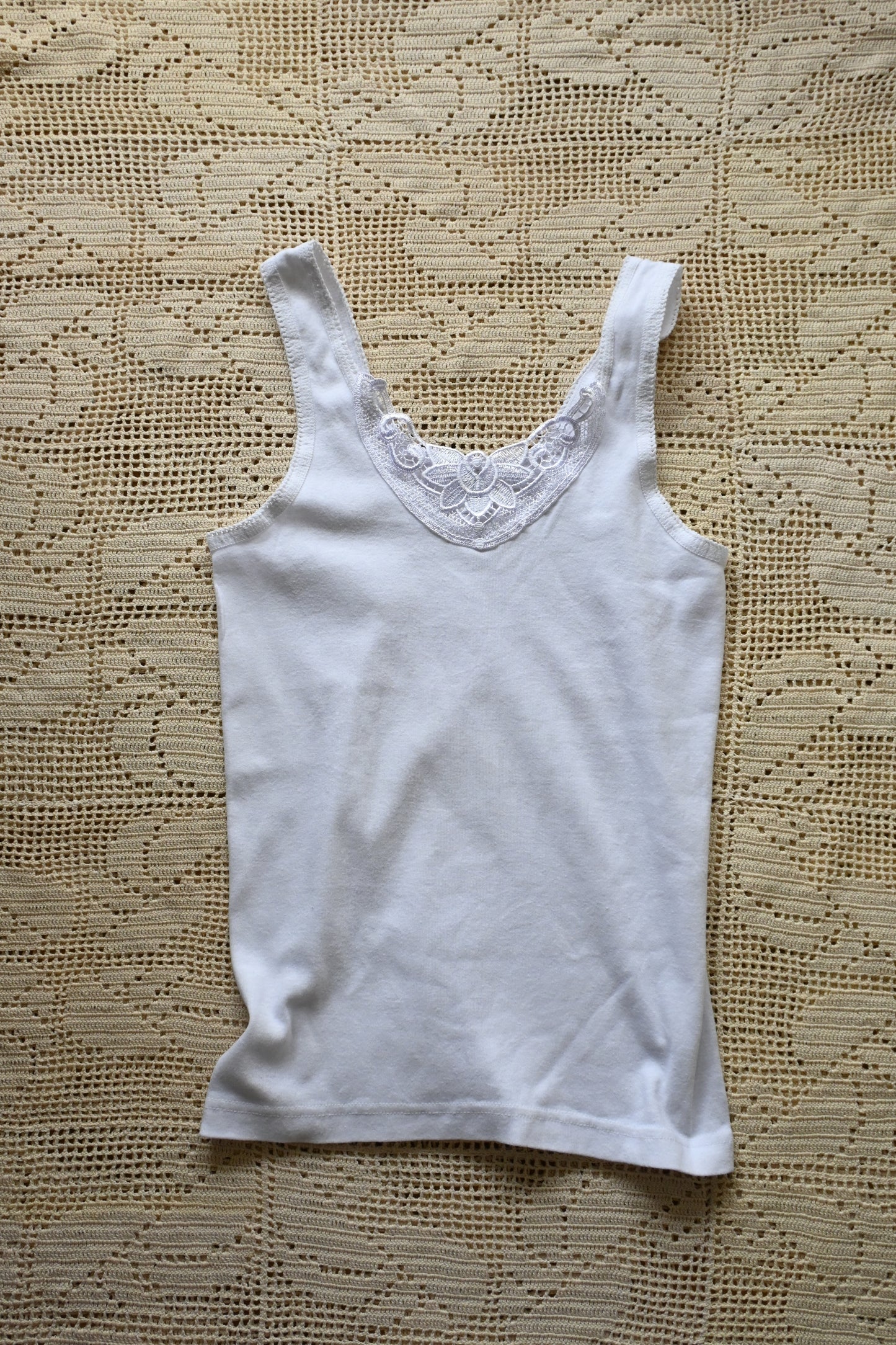 EURO Cotton underwear top/WHITE