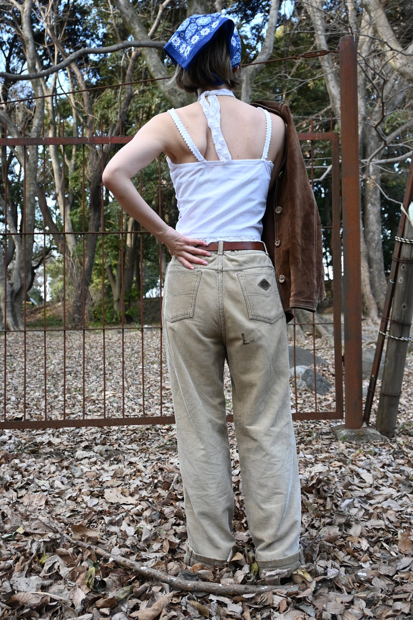 "BIG JOHN"FIESTA Corduroy pants/BEIGE