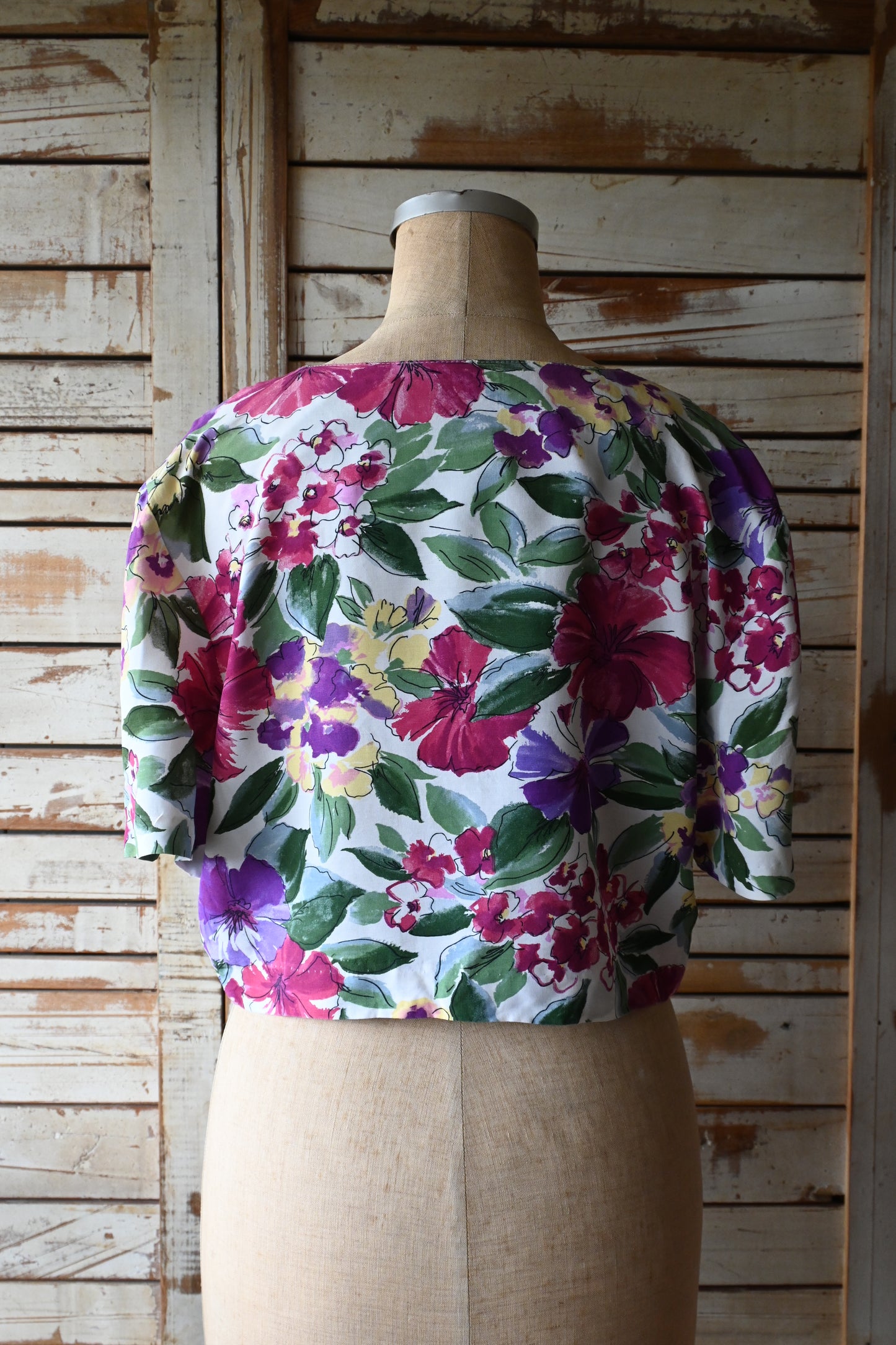 90's Flower print top