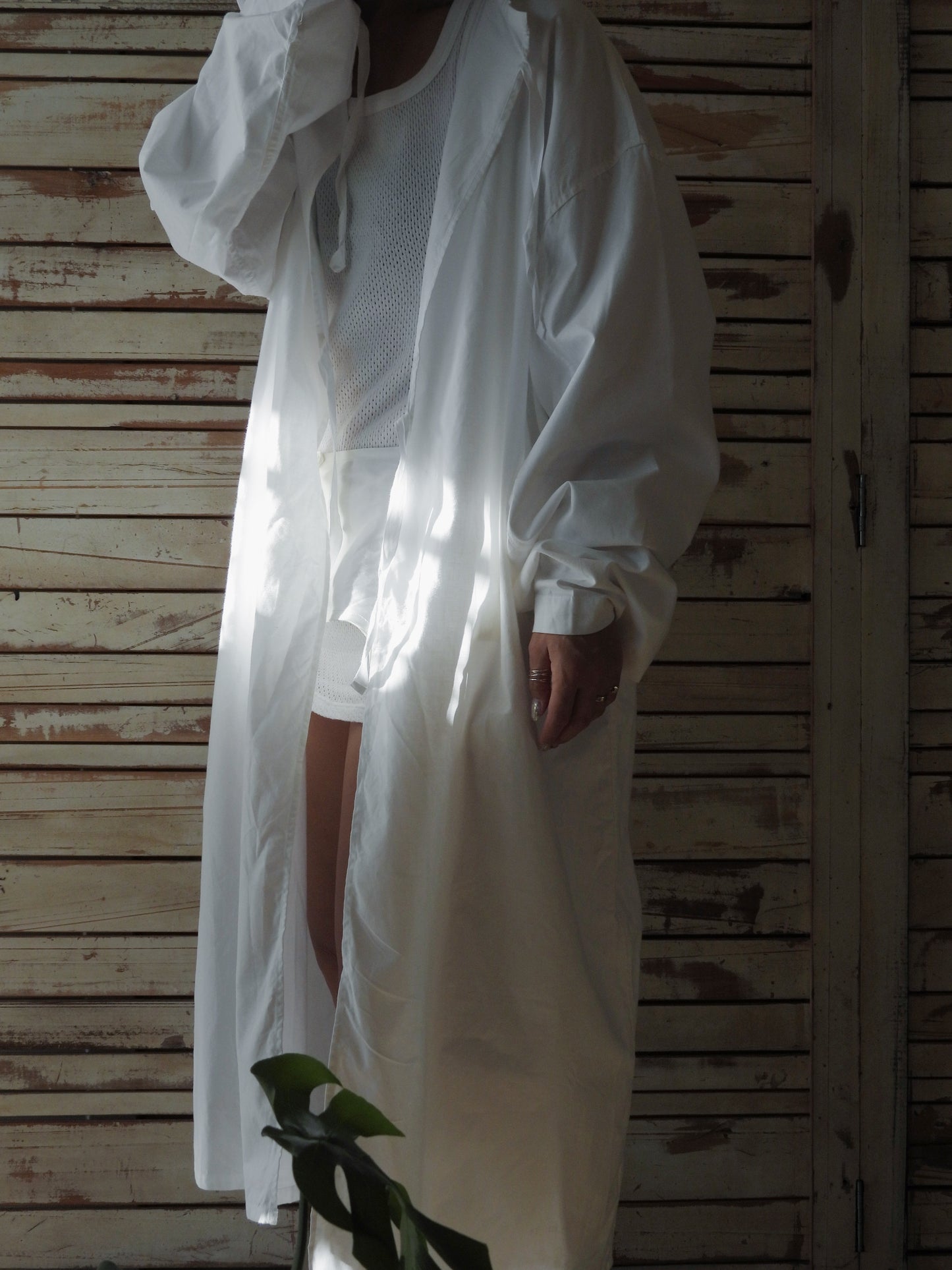 SWEDISH ARMY Surgical gown dress/WHITE