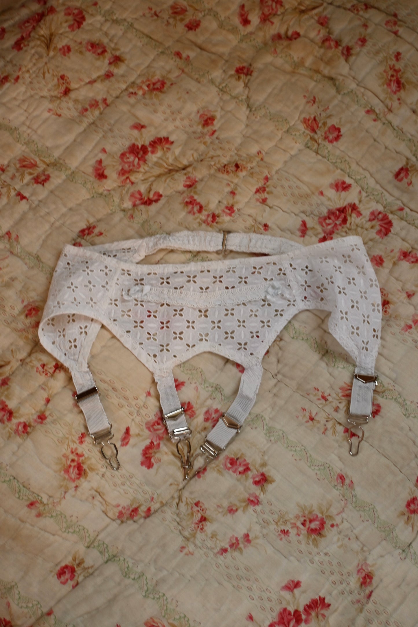 Vintage garter belt/IVORY