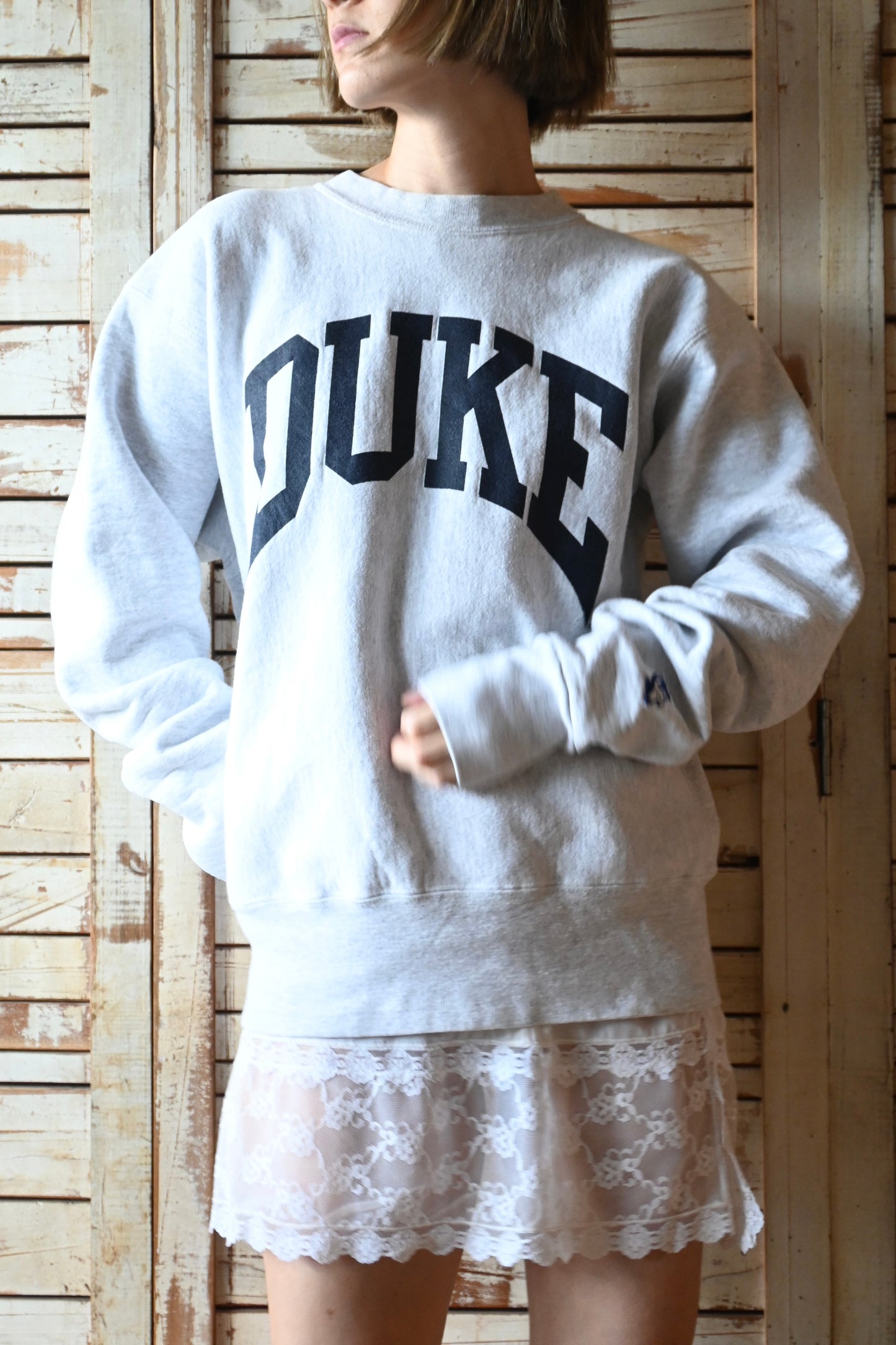 90's Duke university sweat shirt/GREY