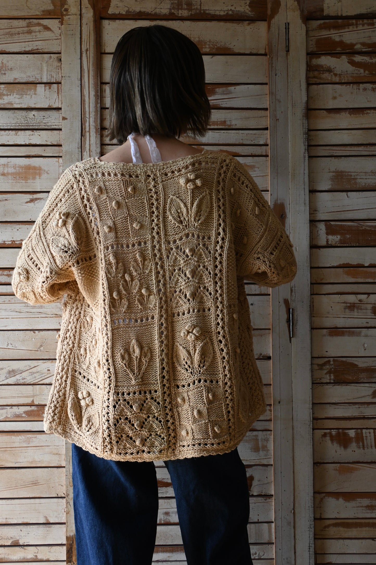Floral crochet knit
