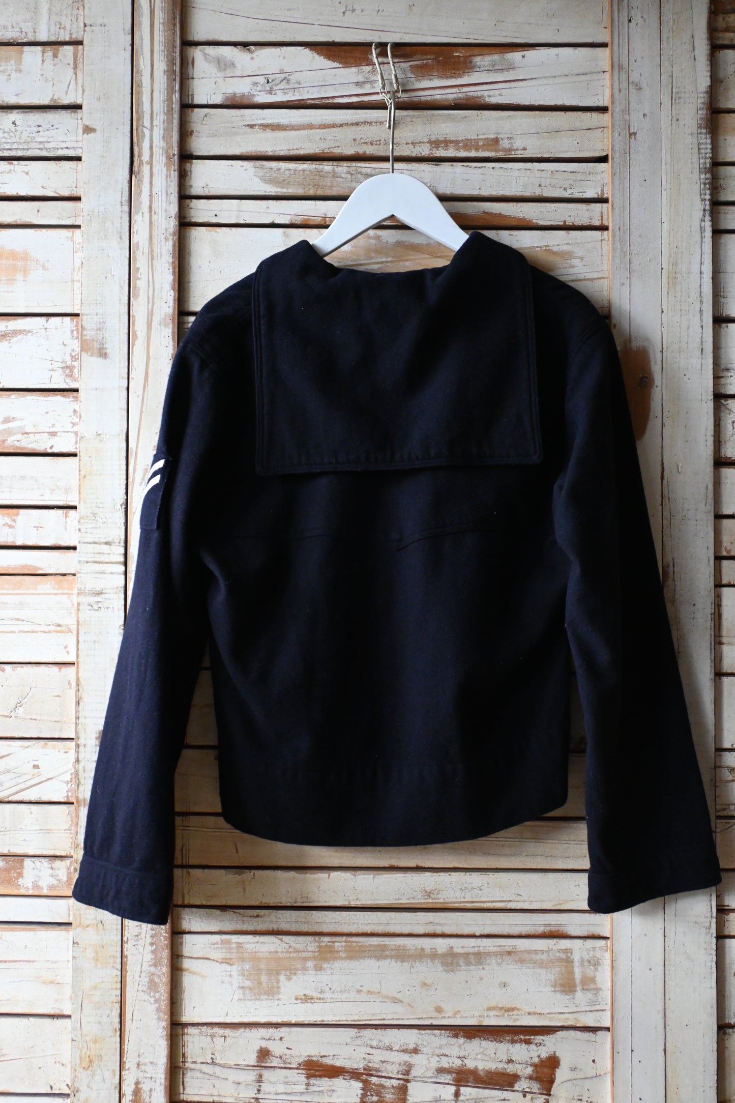 70's US NAVY Wool sailor shirt/NAVY