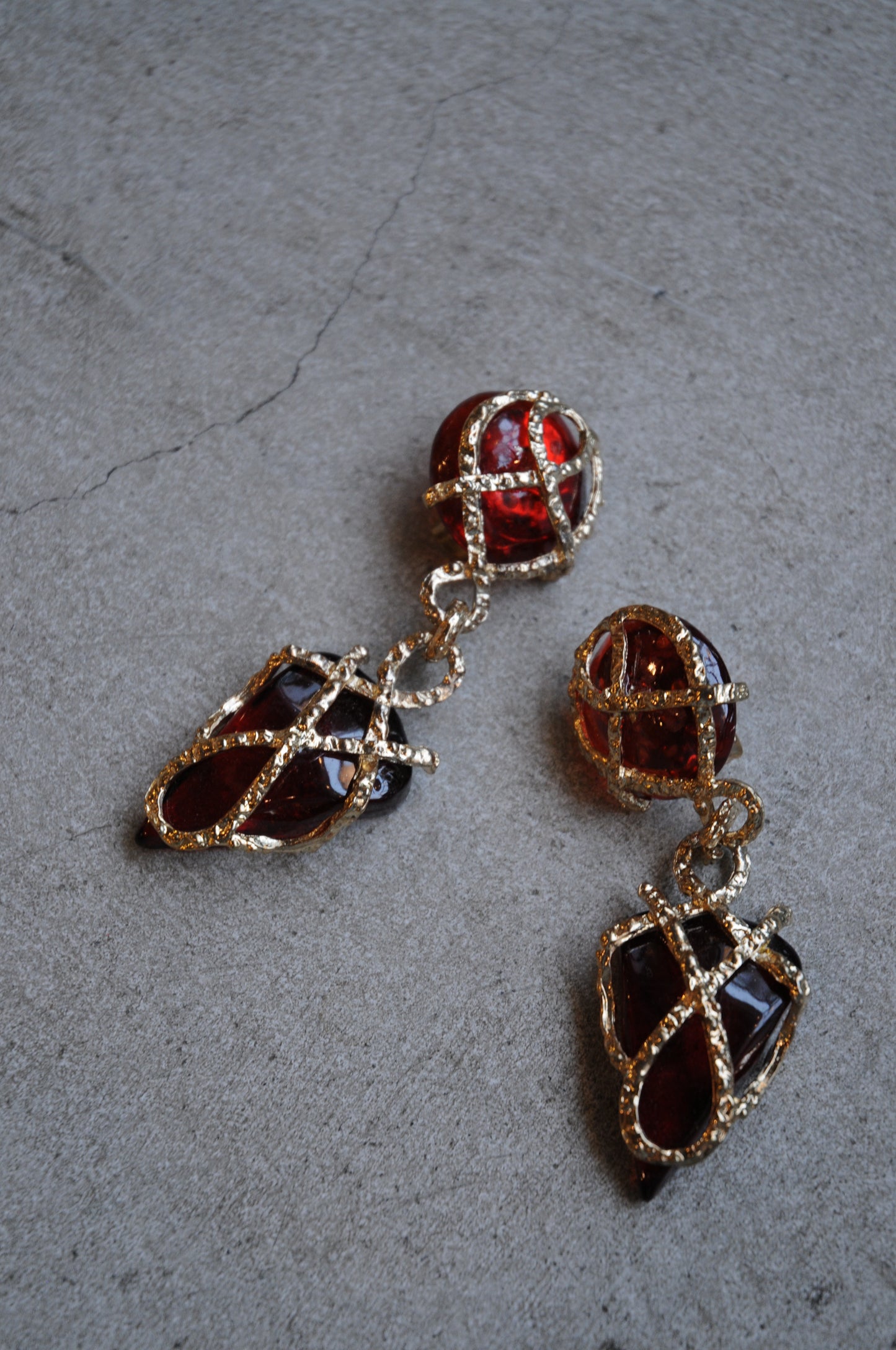 Bijou earring/RED