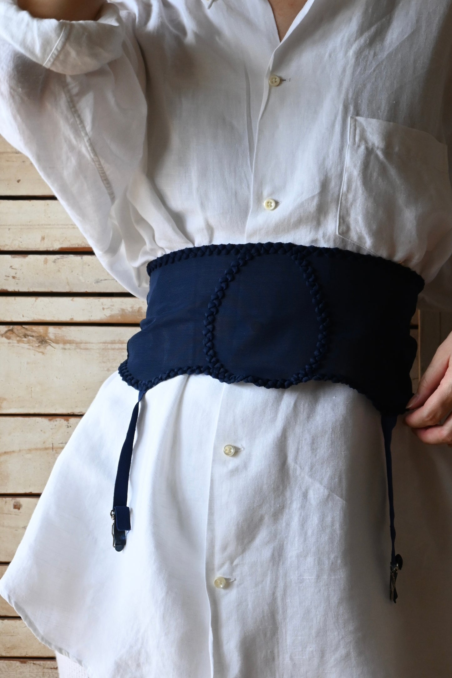 Vintage garter belt/NAVY