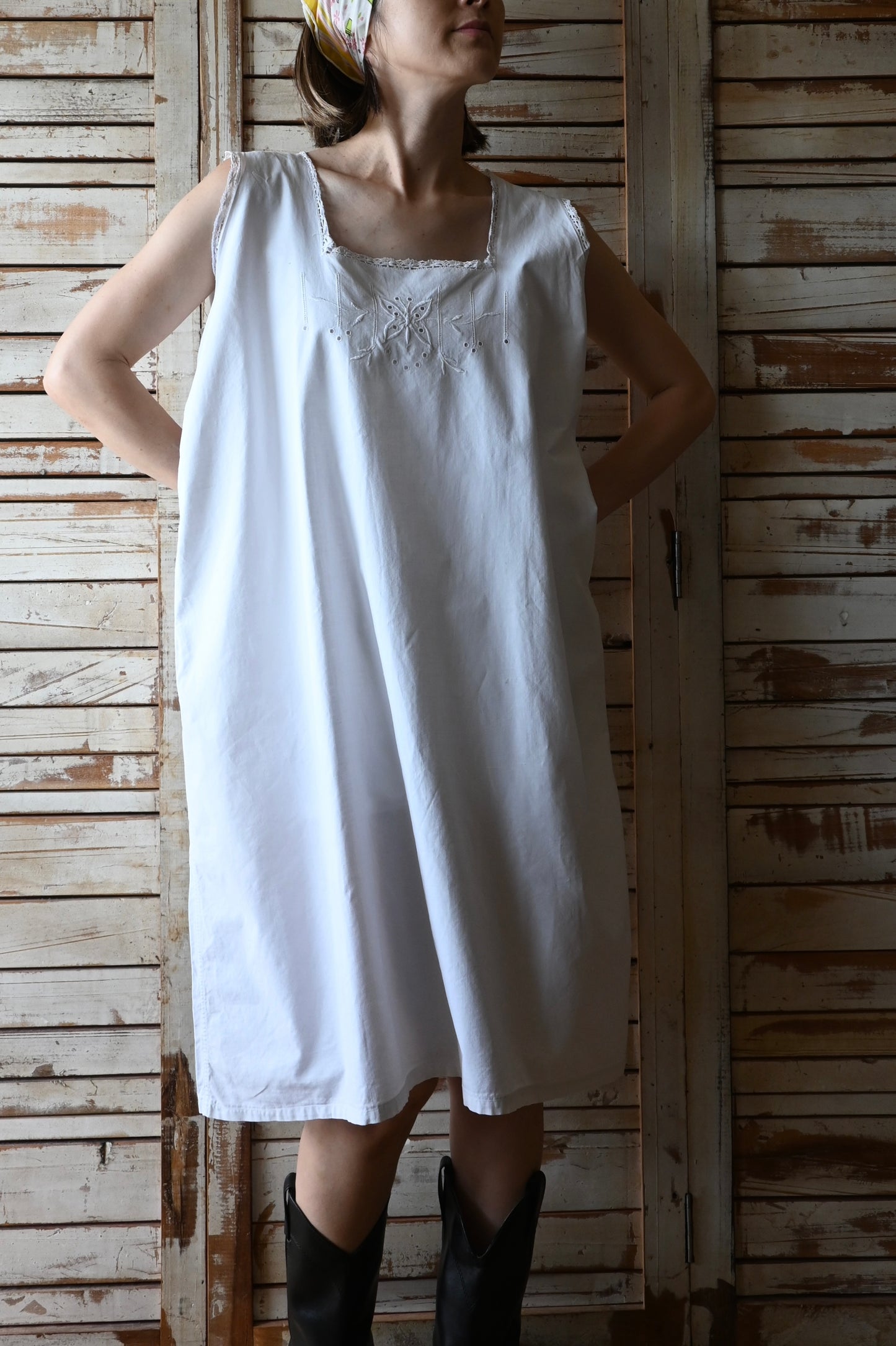 EURO Embroidery dress/IVORY