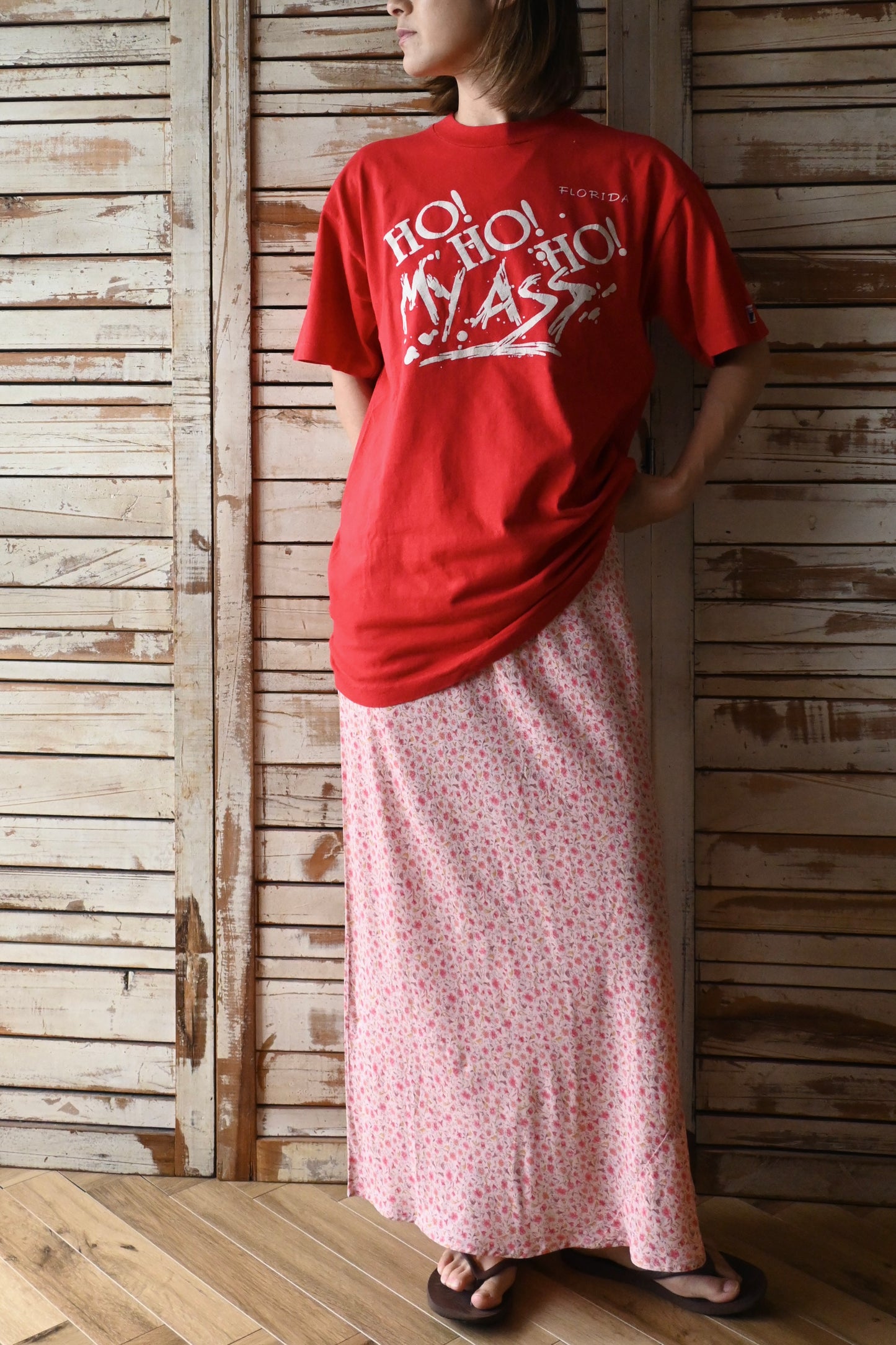 Flower pattern dress/PINK