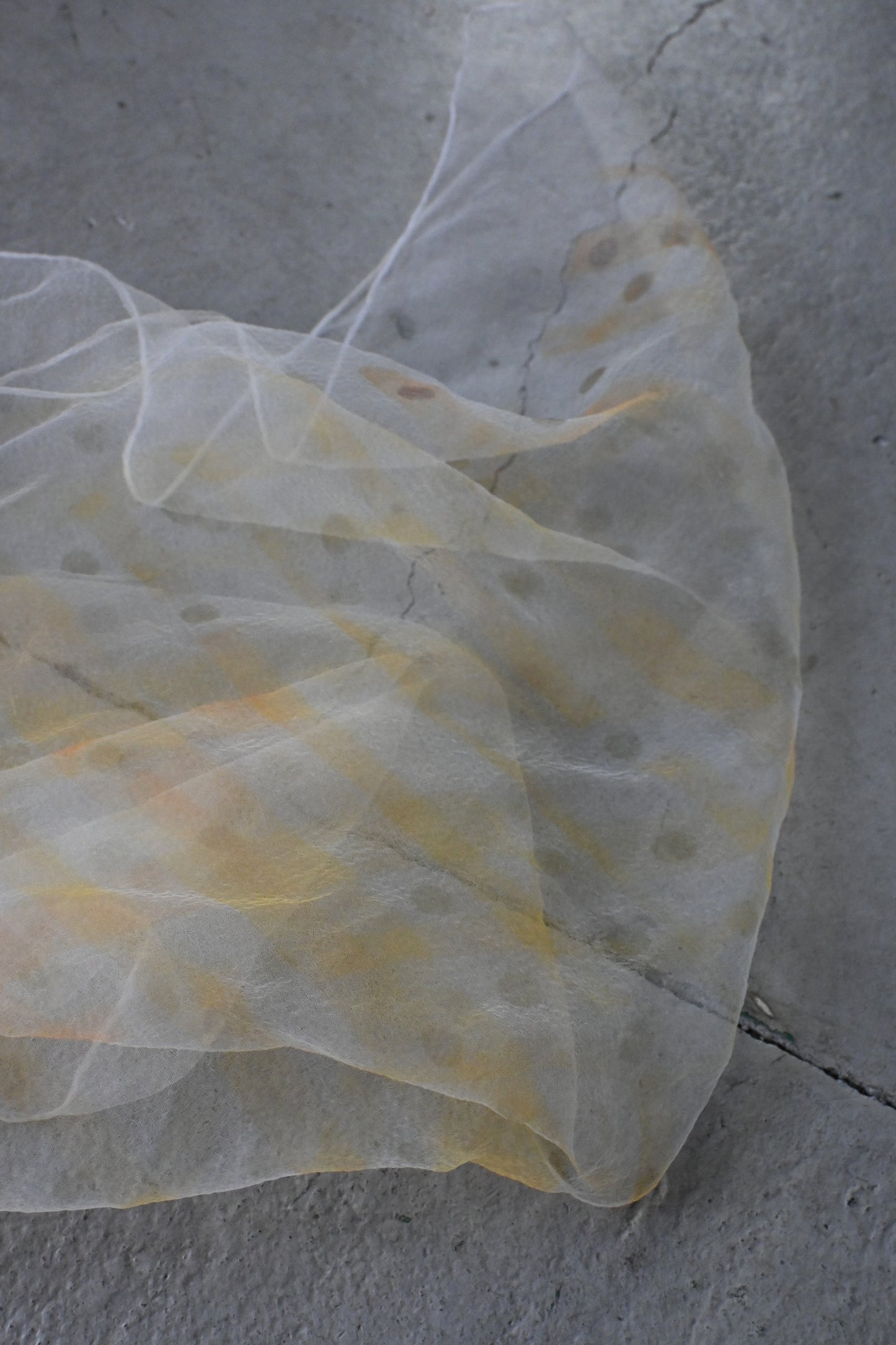 Vintage sheer scarf/IVORY