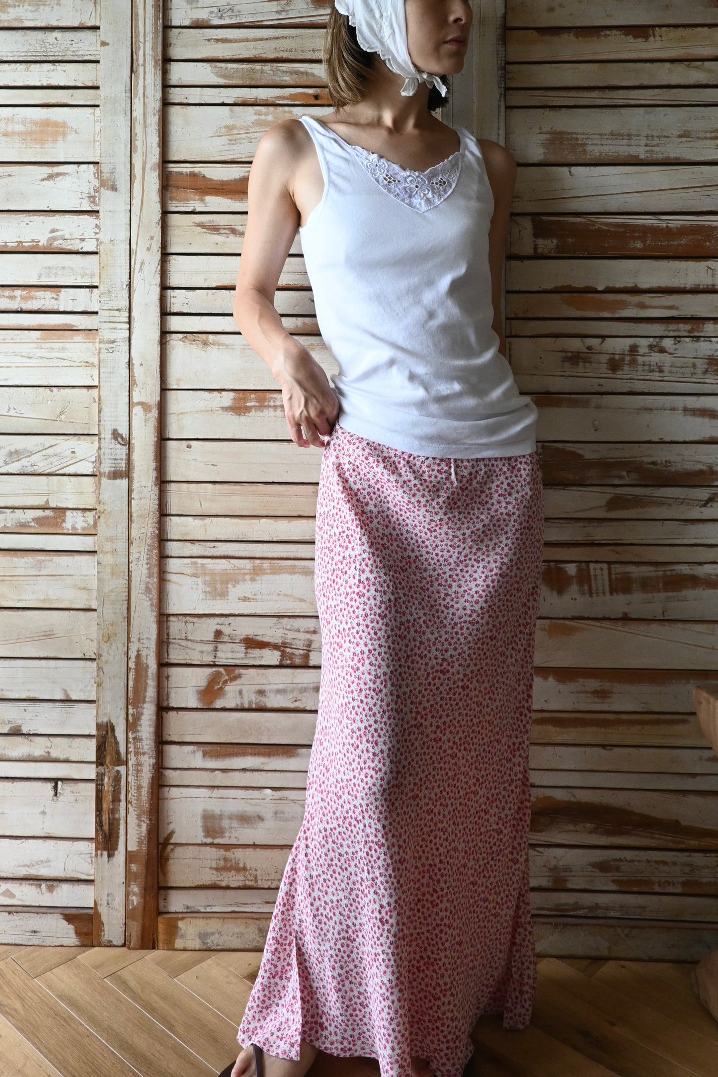 EURO Cotton underwear top/WHITE