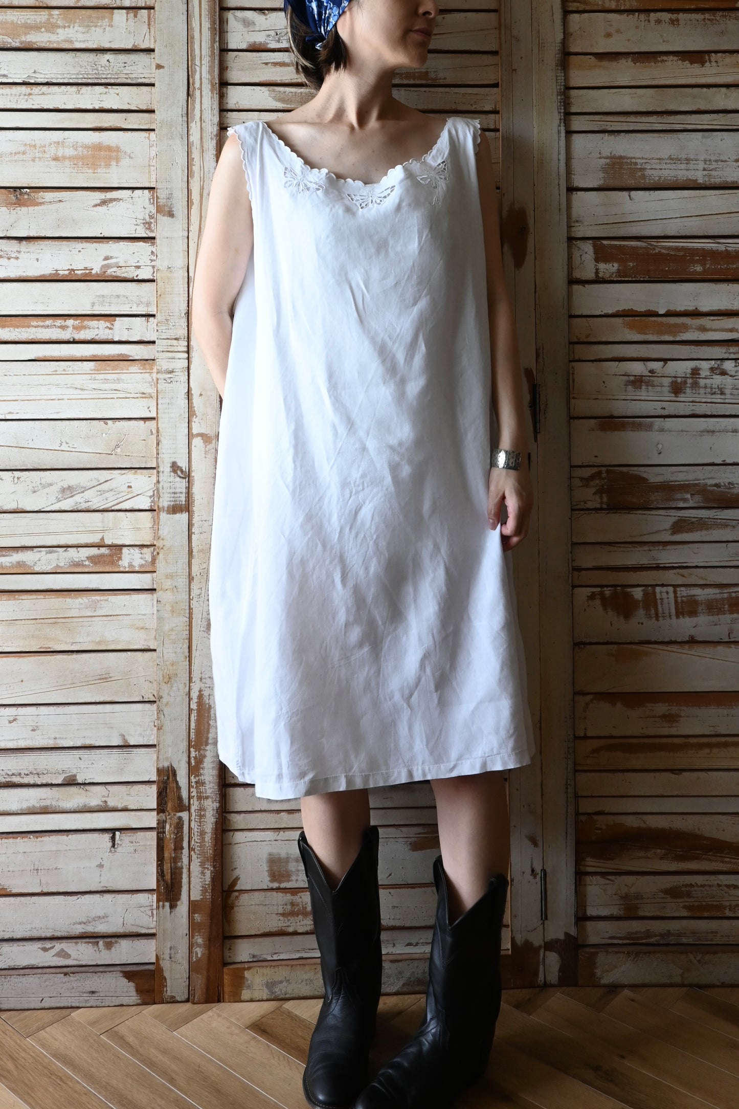 EURO Embroidery dress/IVORY