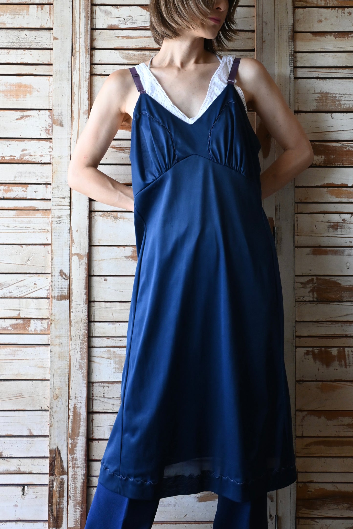 Slip dress/NAVY
