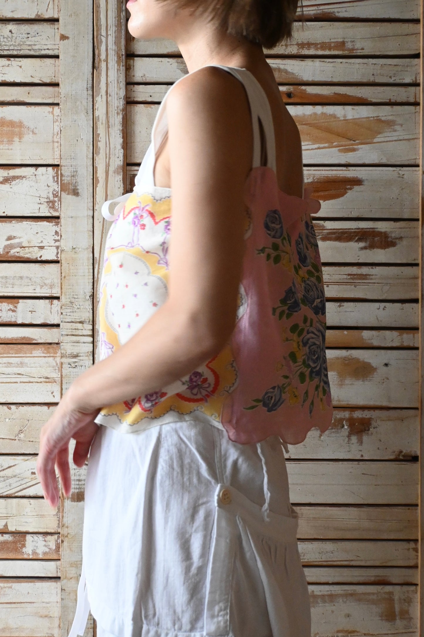 Flower handkerchief camisole/PONMOSIR