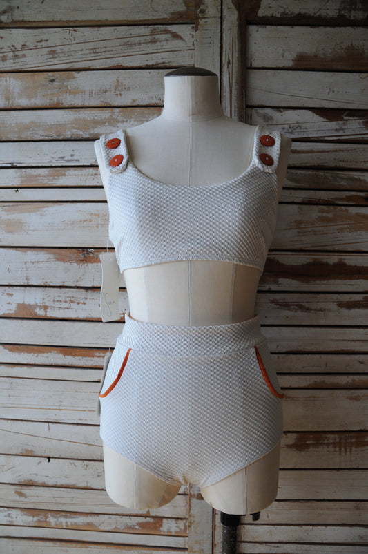 SEEA/Georgia Bikini top&bottom/PEBBLE