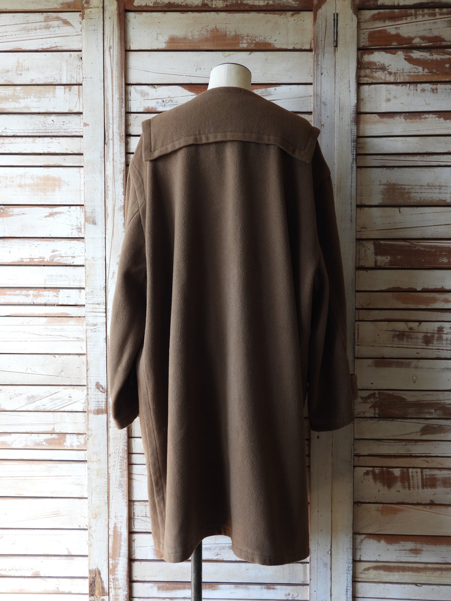 '90s Wool heart duffle coat / Moschino Cheap Chic/BROWN