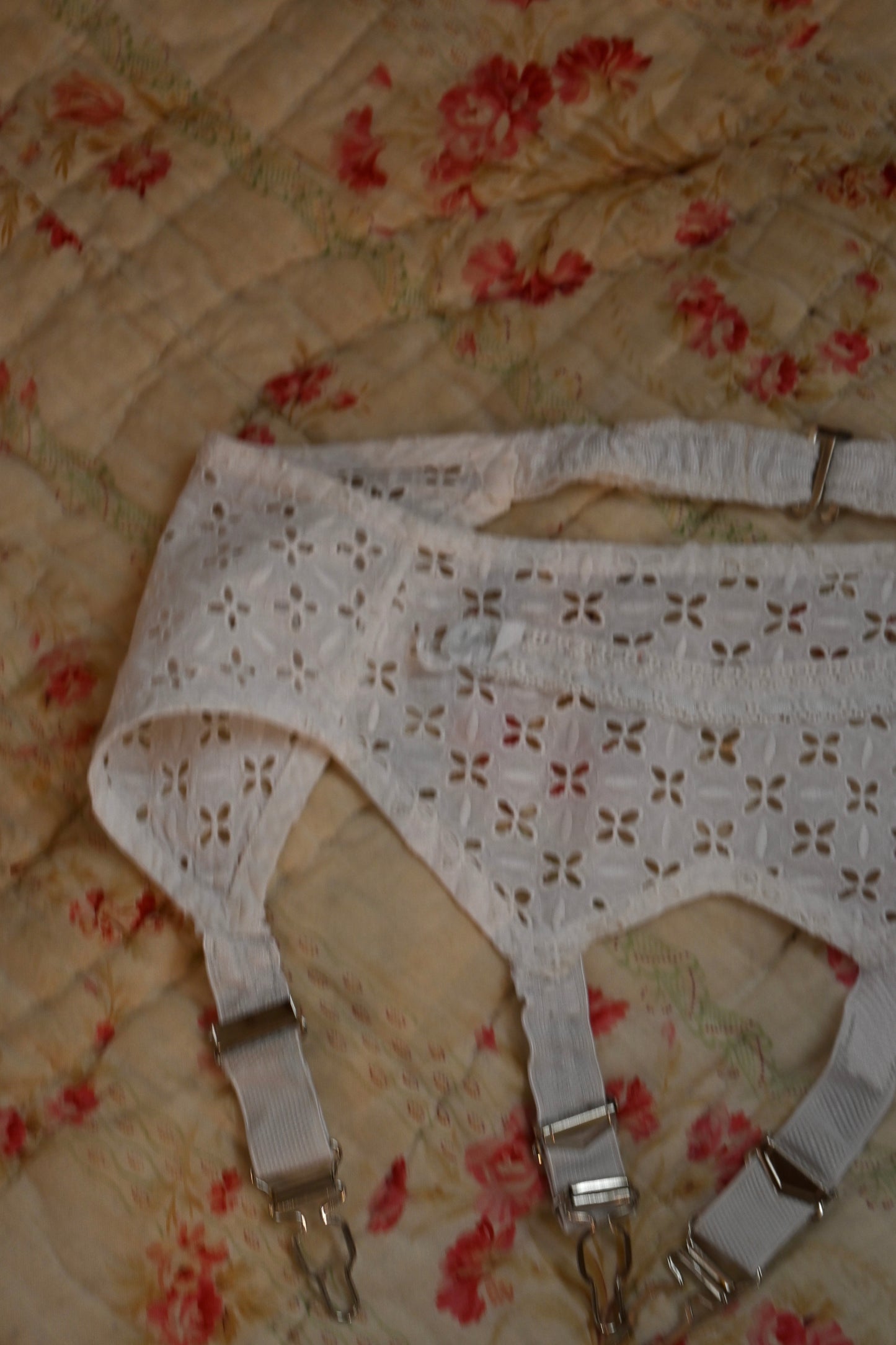 Vintage garter belt/IVORY