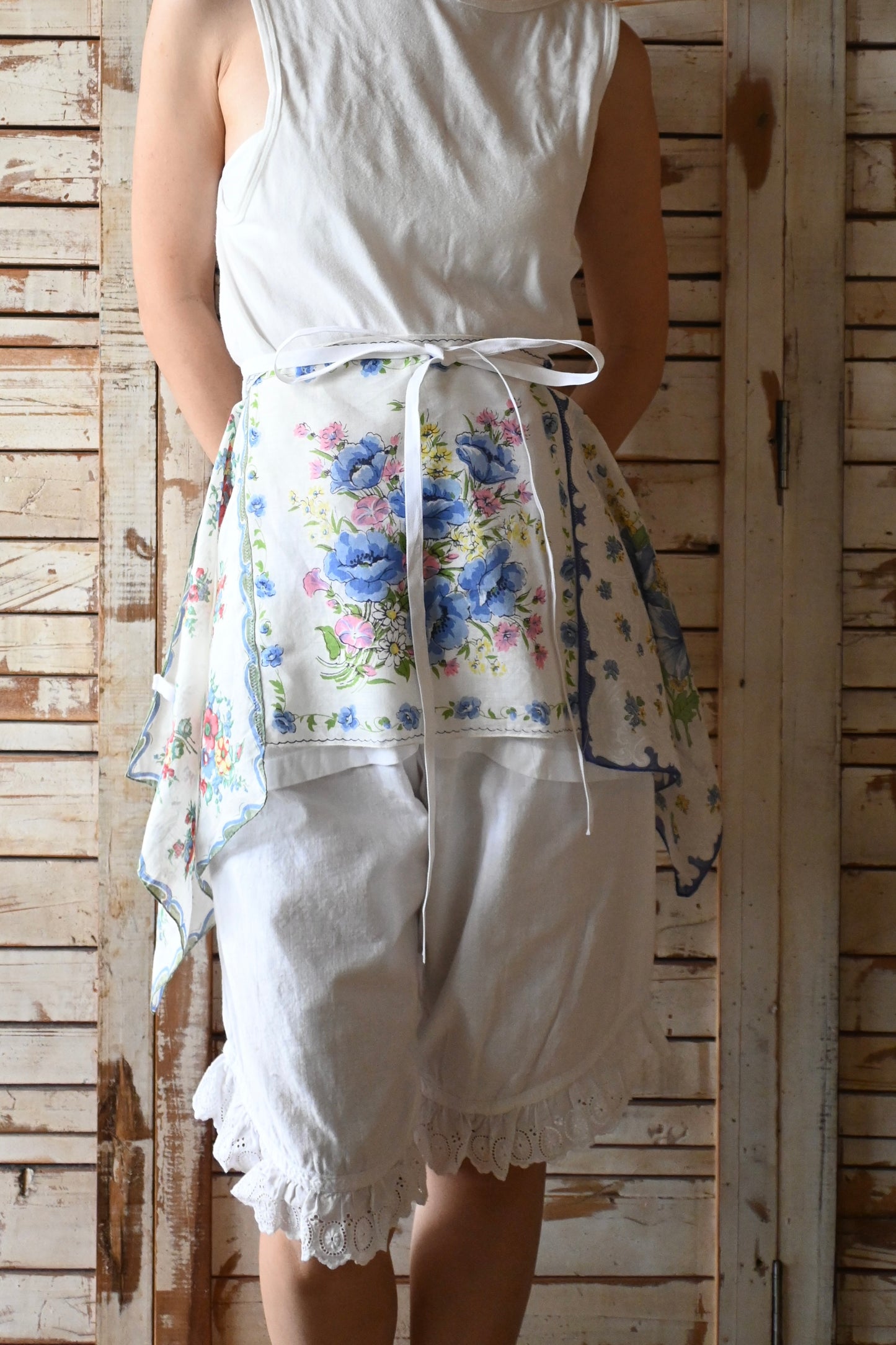 Flower handkerchief camisole/PONMOSIR