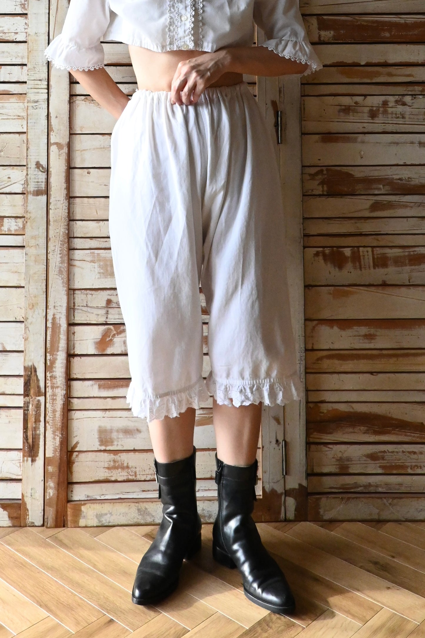 "Lauren Ralph Lauren" leather boots/BLACK