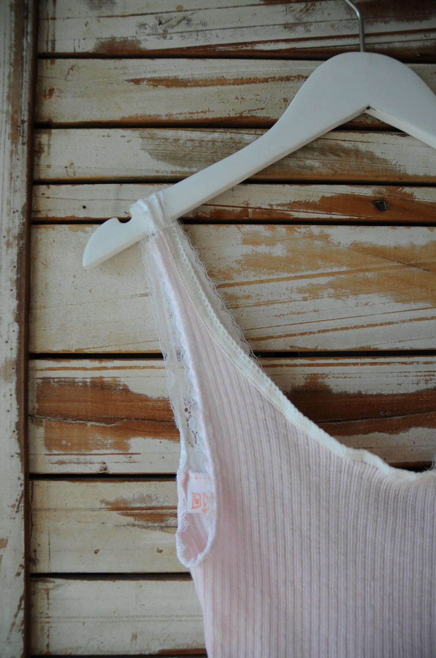 50's EURO Lace knit camisole/BABY PINK