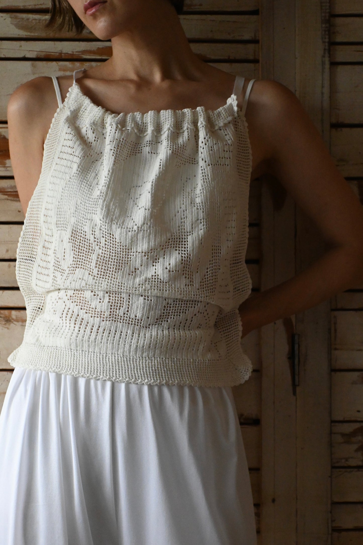 Crochet lace tops/PONMOSIR