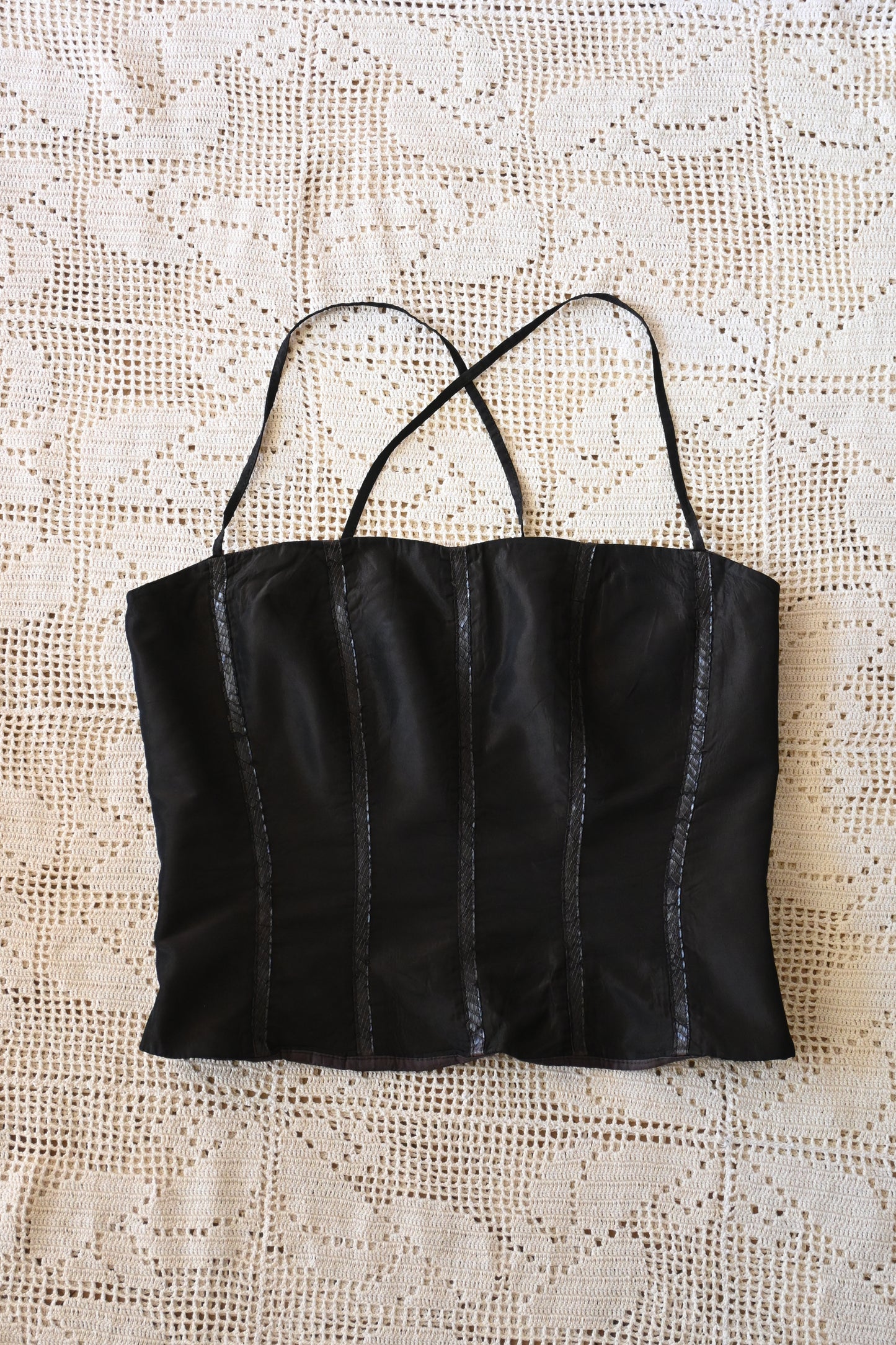 Bustier/DARK BROWN