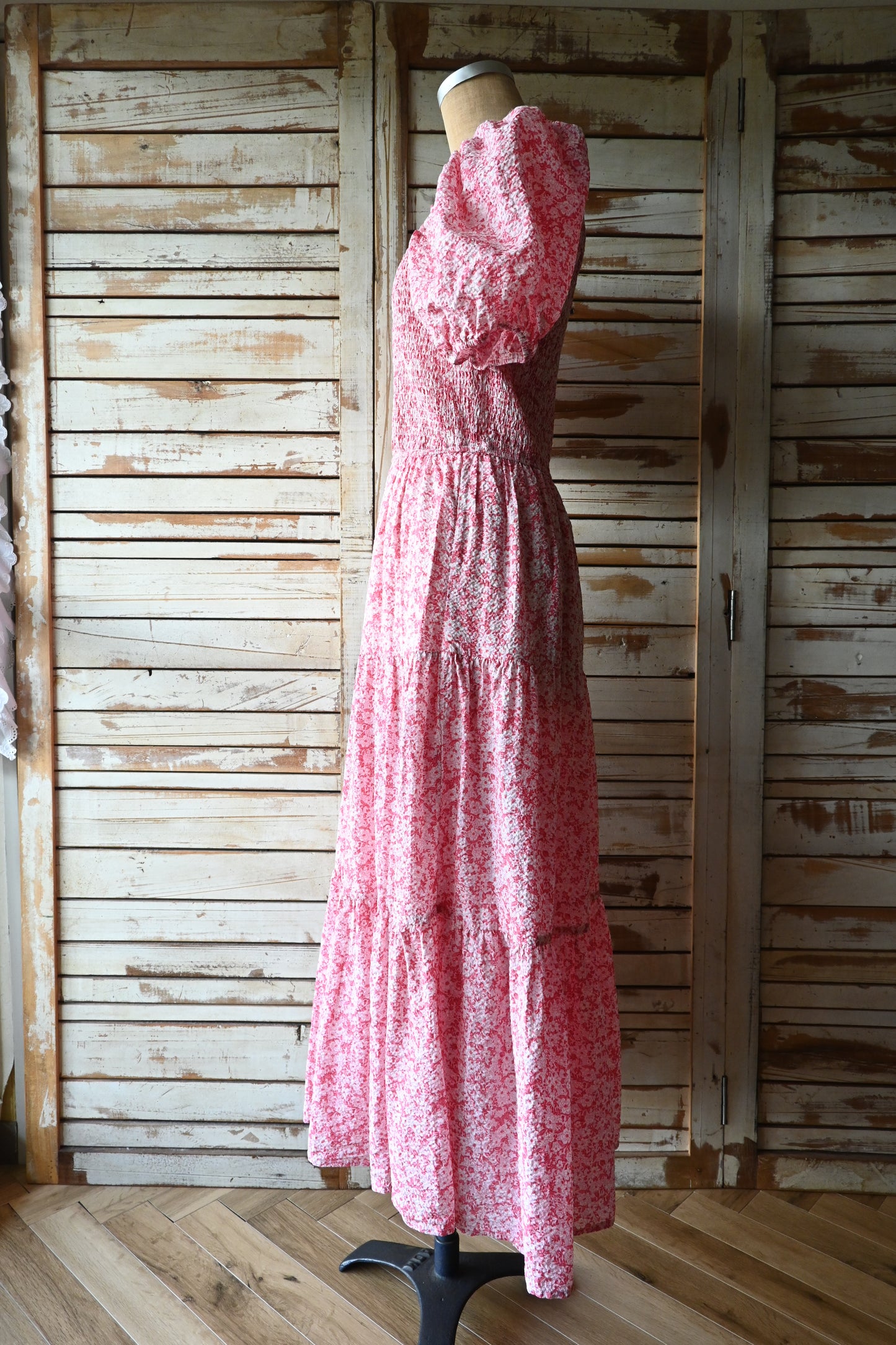 Flower pattern dress/PINK