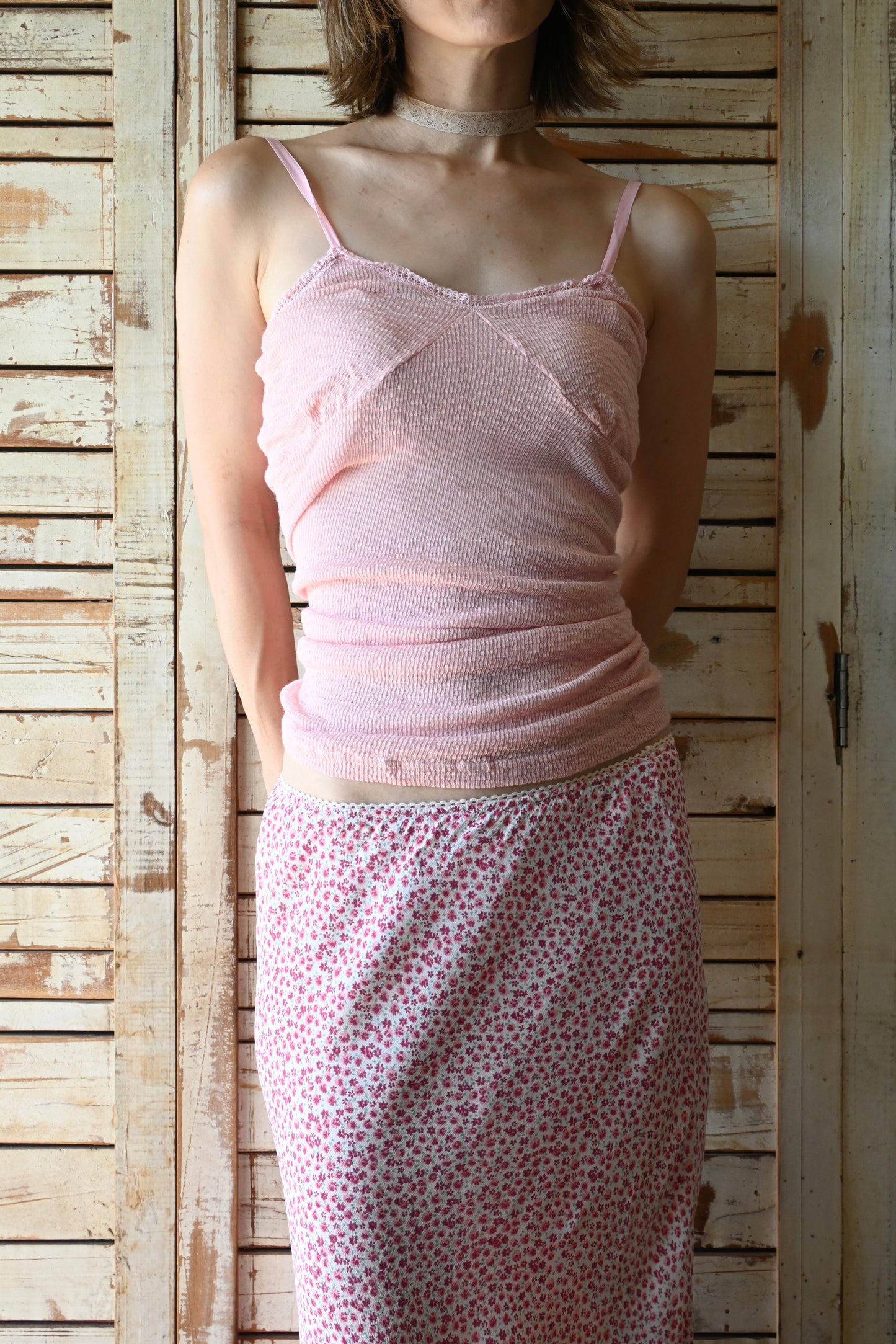 Flower pattern skirt