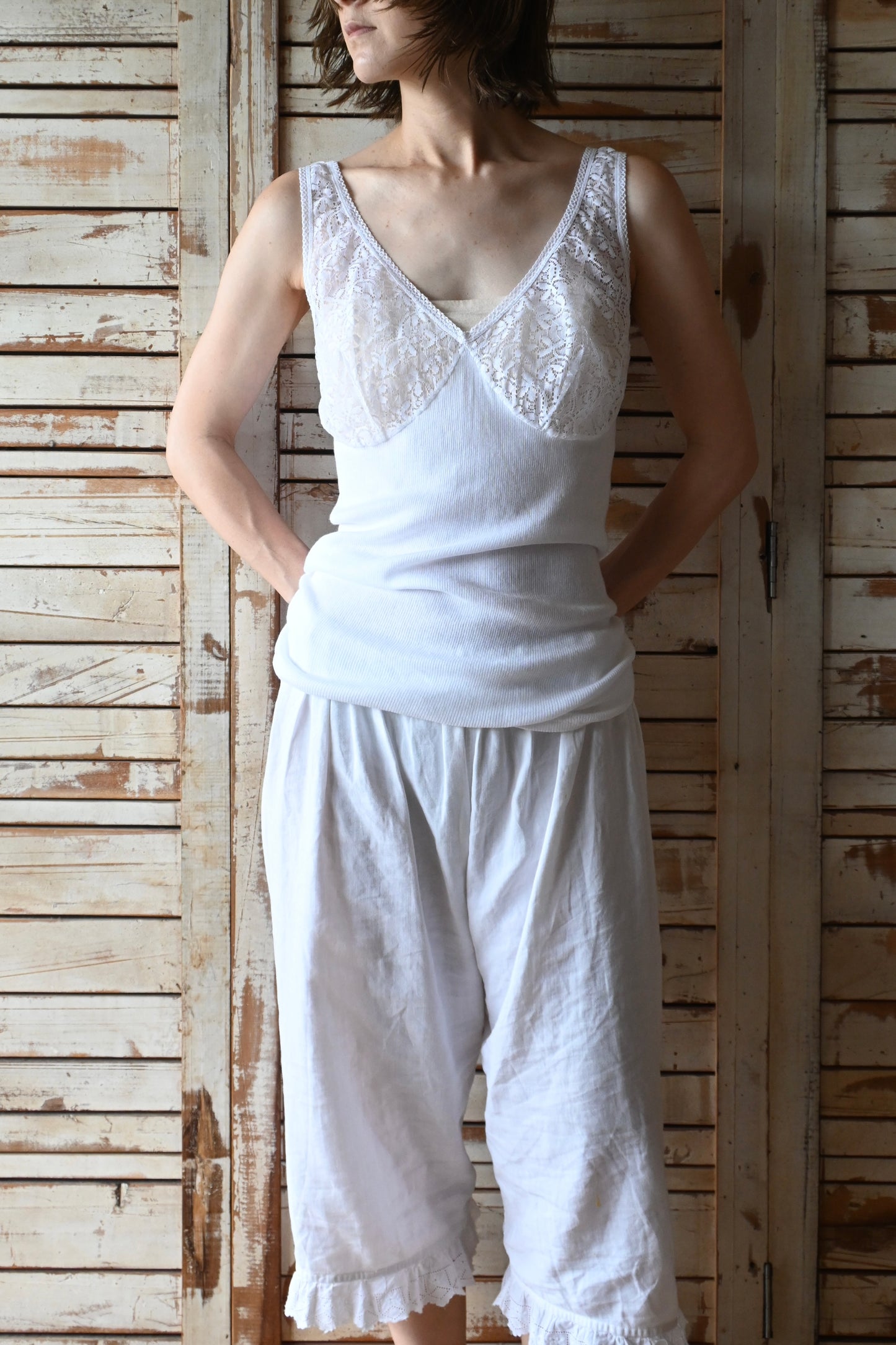 EURO Cotton lace camisole