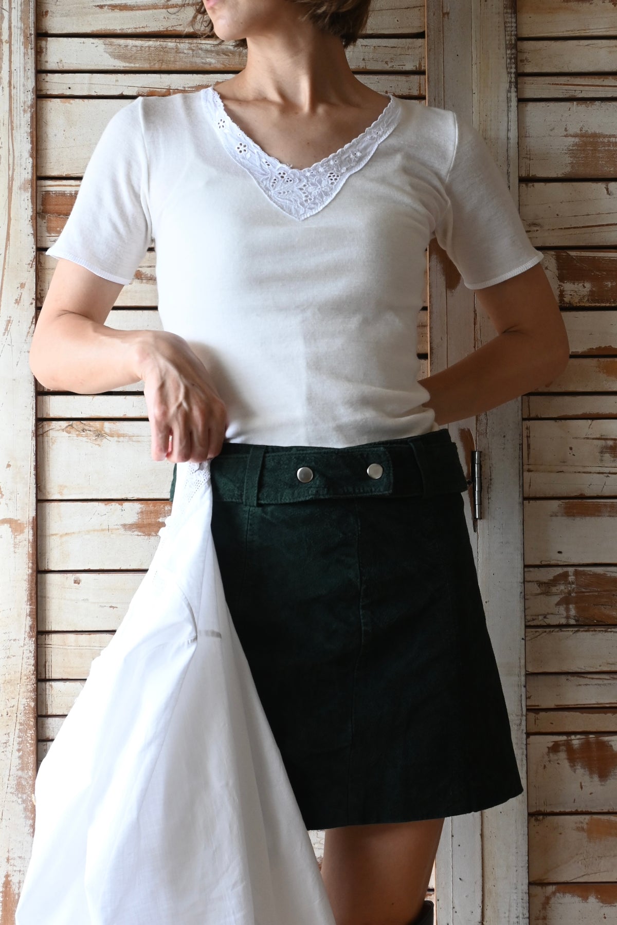 EURO Underwear knit top/IVORY