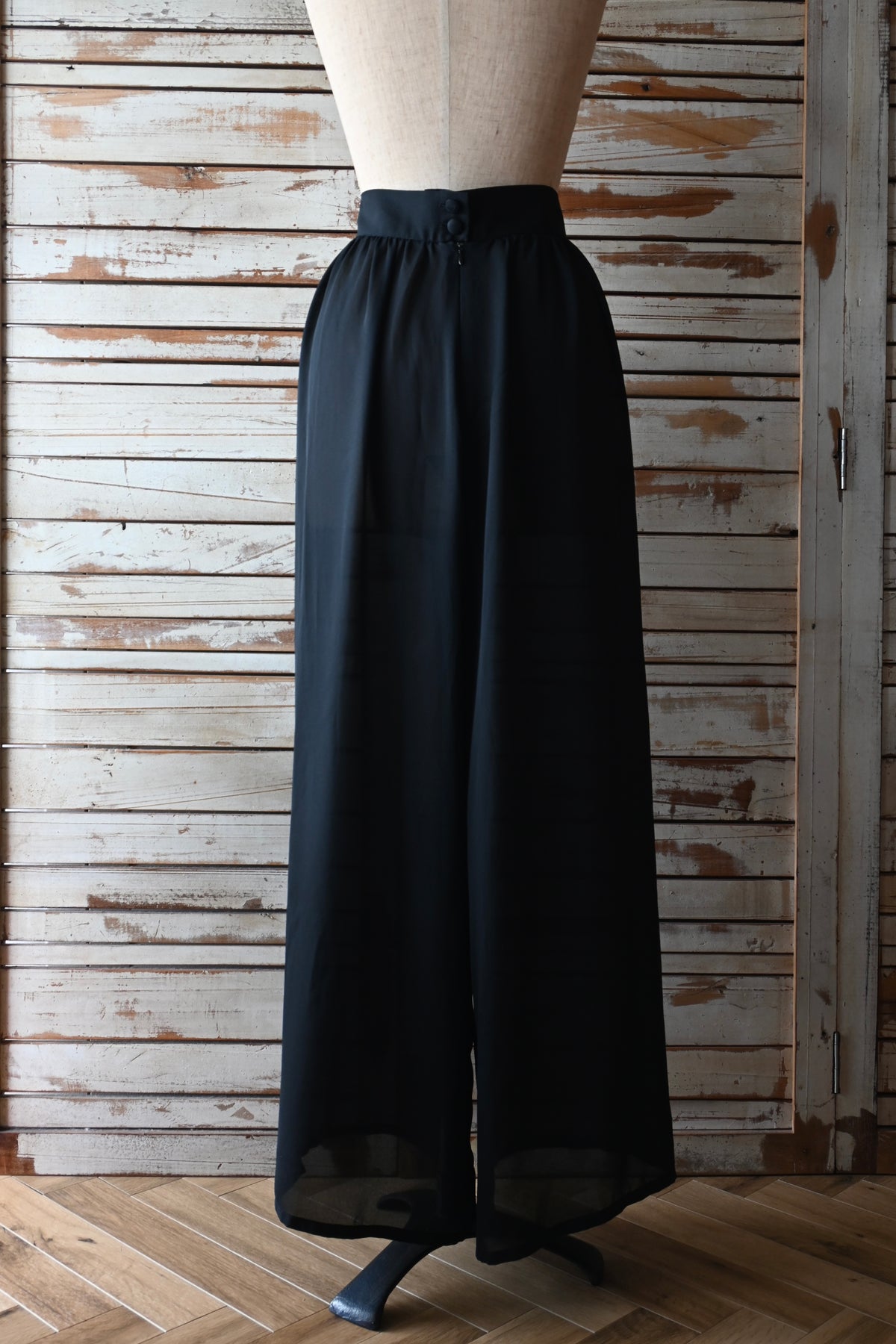 Sheer pants/BLACK