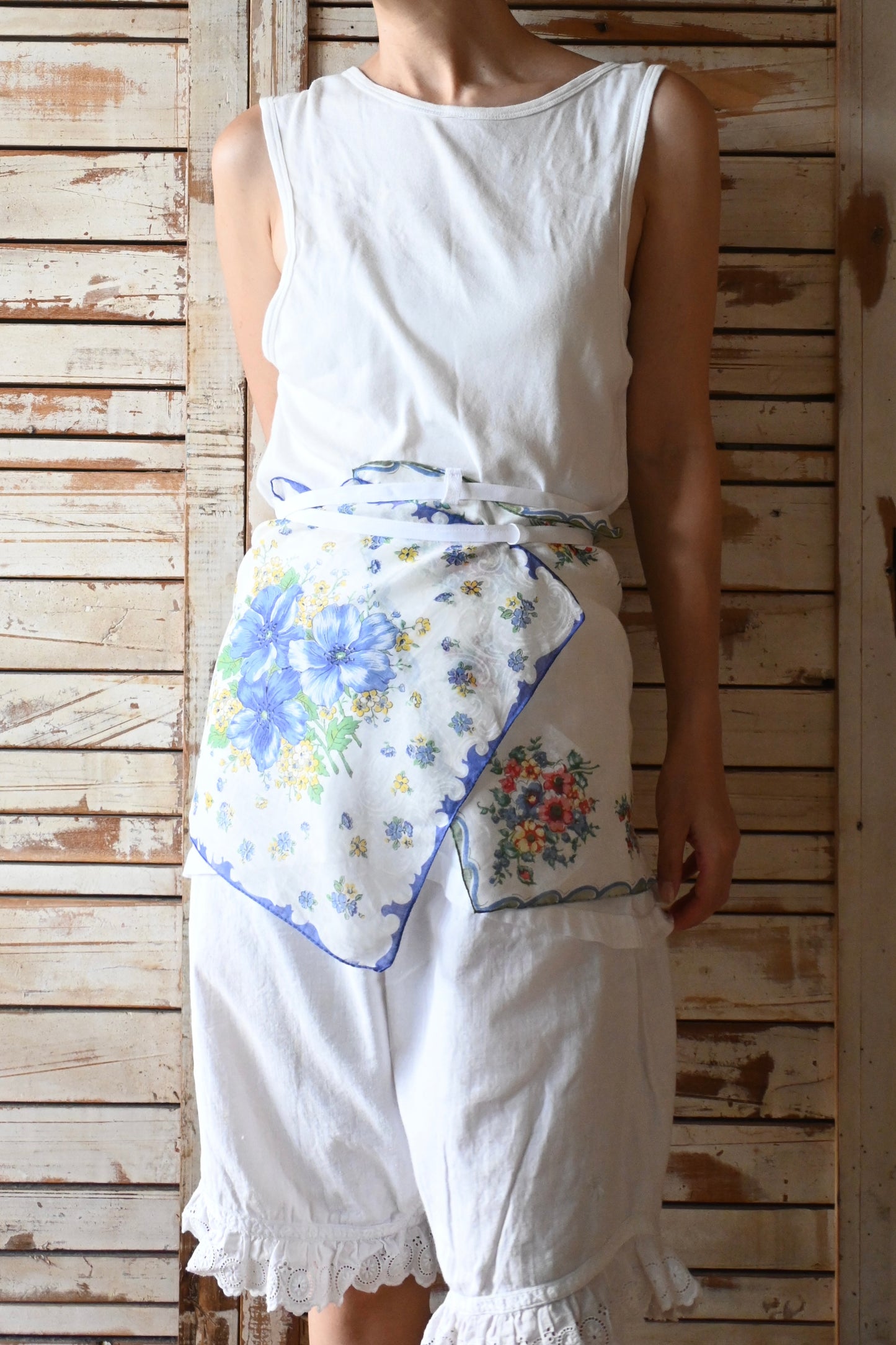 Flower handkerchief camisole/PONMOSIR