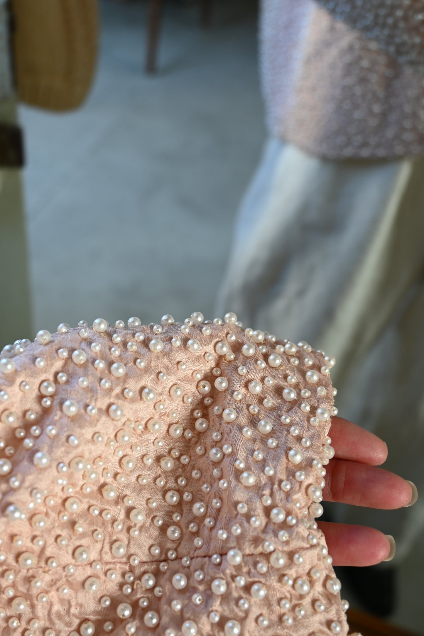 Pearl jacket/BABY PINK