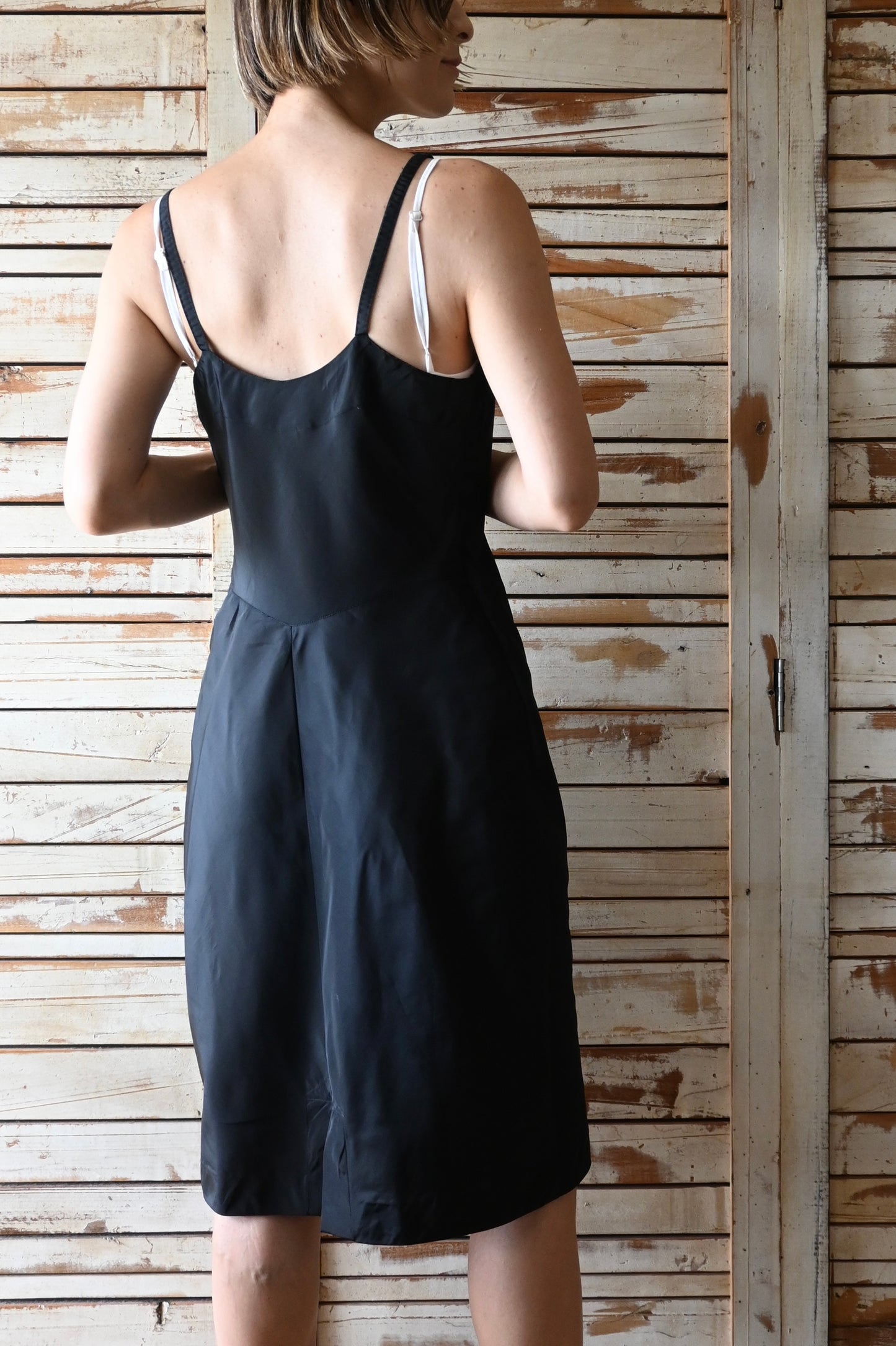 50's Little black dress/BLACK