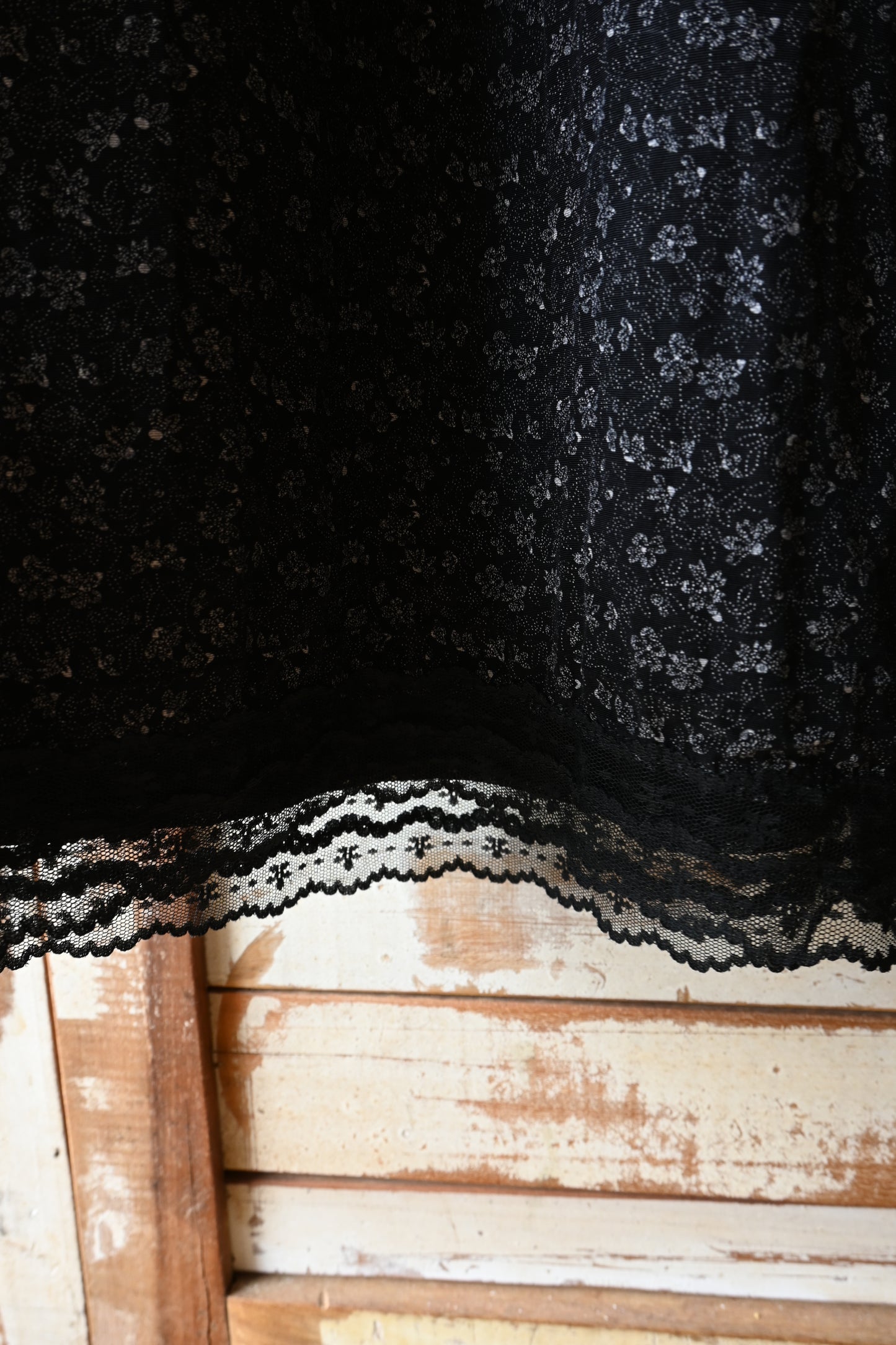 Floral pattern all in one/BLACK